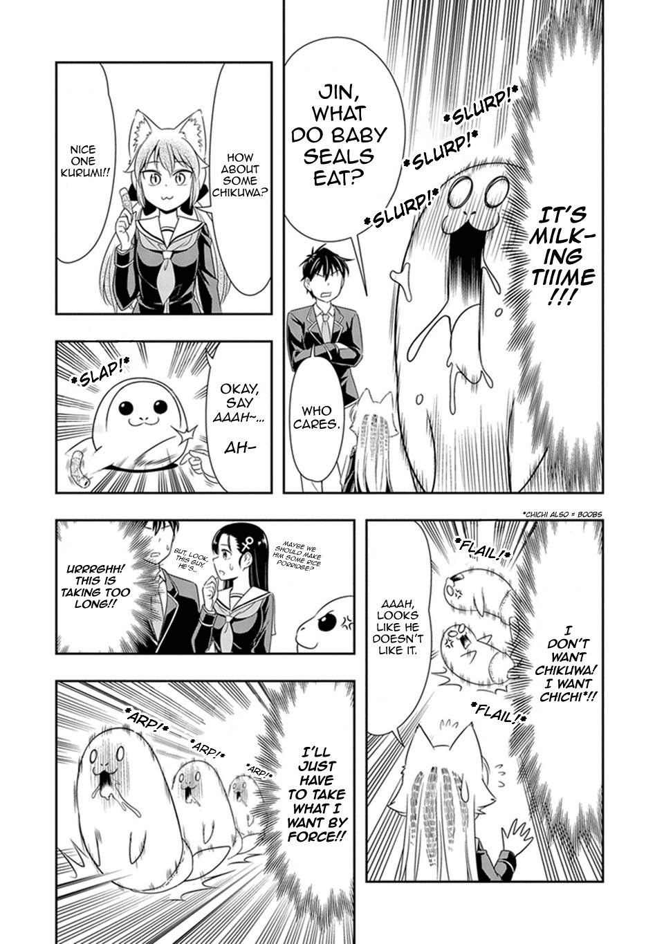 Murenase! Shiiton Gakuen Chapter 21 page 14 - Chapter 21: Because There Are Boobs There