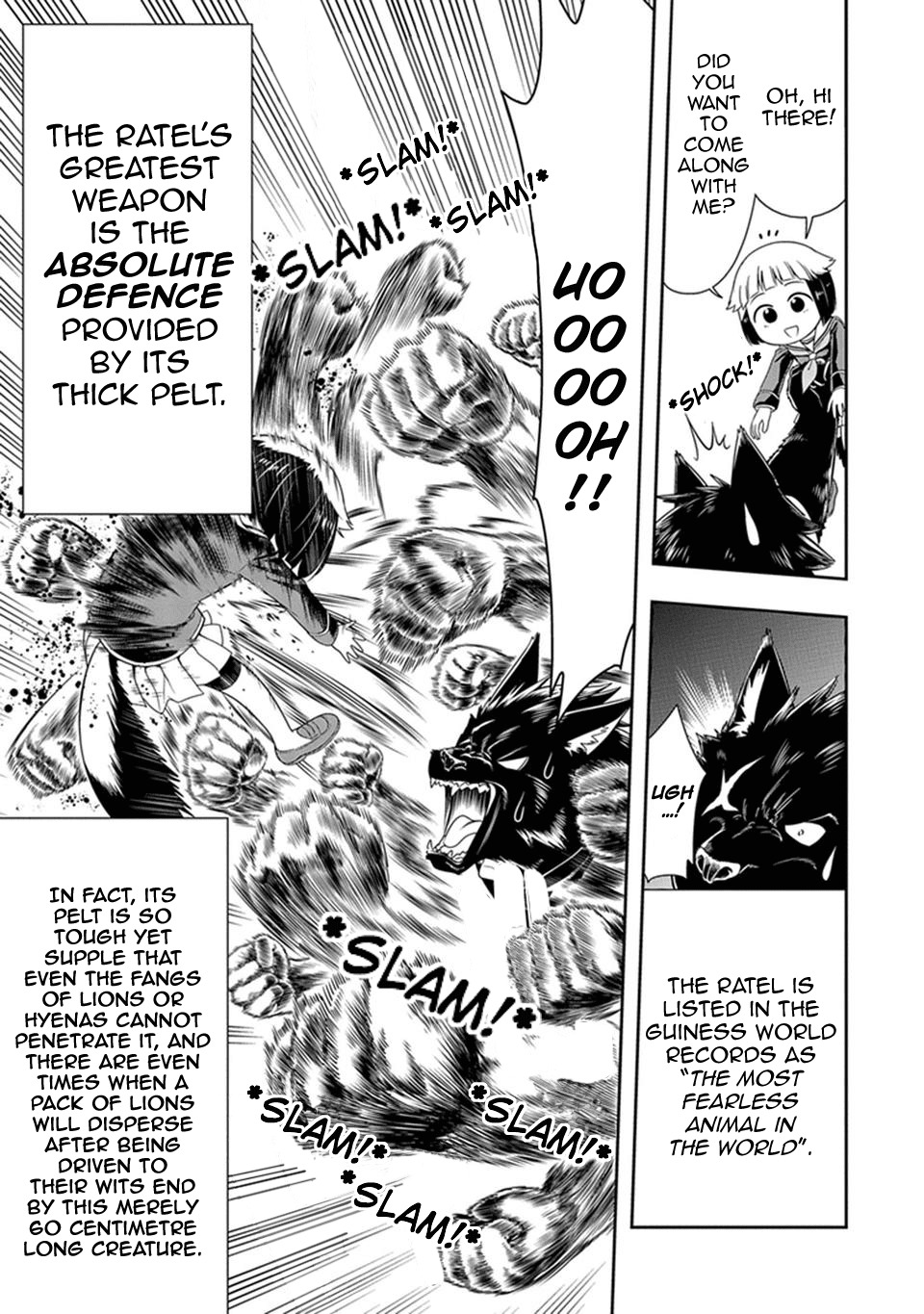 Murenase! Shiiton Gakuen Chapter 22 page 11 - Chapter 22: Ratel! The Invincible!