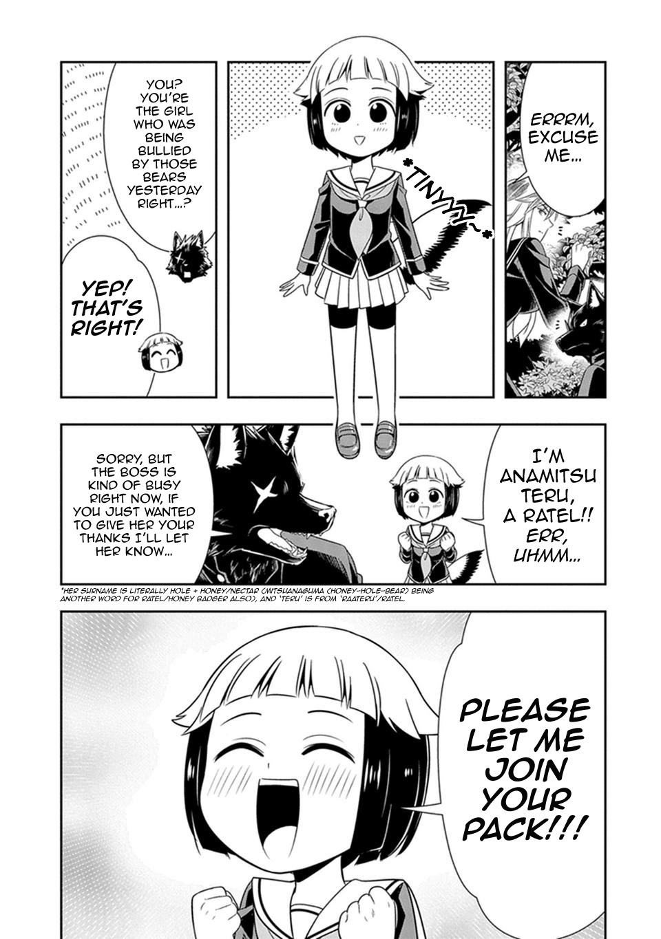 Murenase! Shiiton Gakuen Chapter 22 page 7 - Chapter 22: Ratel! The Invincible!