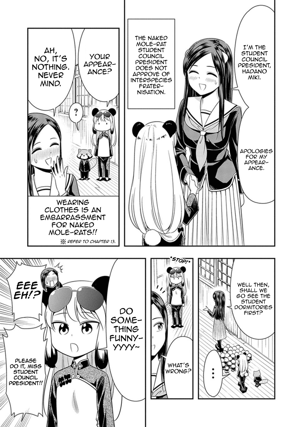 Murenase! Shiiton Gakuen Chapter 23 page 6 - Chapter 23: National Student Protection Priority One, Meimei!