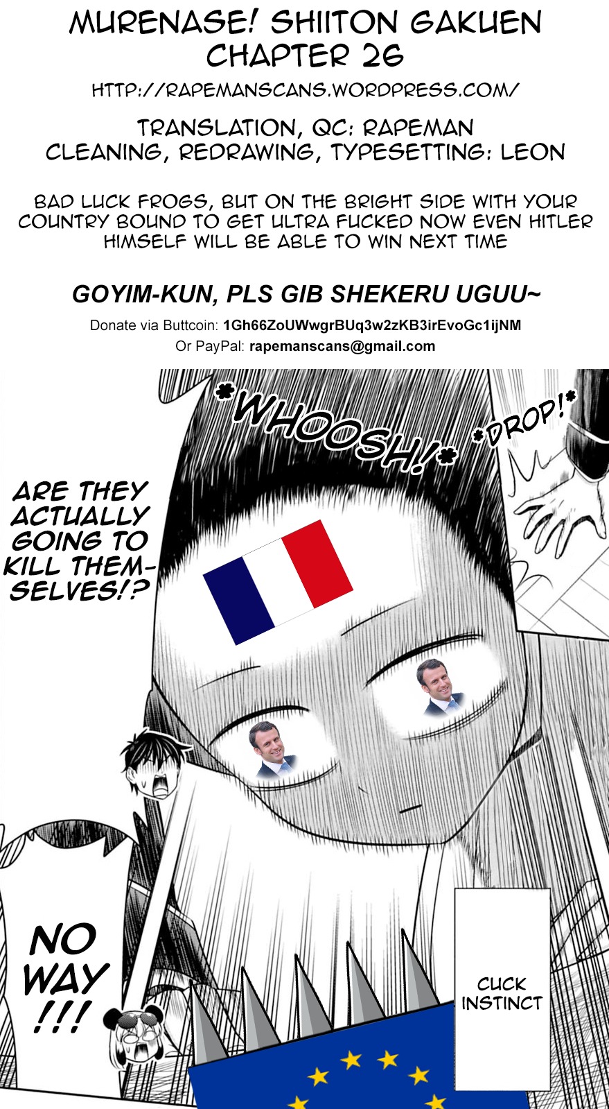 Murenase! Shiiton Gakuen Chapter 26 page 23 - Chapter 26: Live! Your Eyes Are Huge