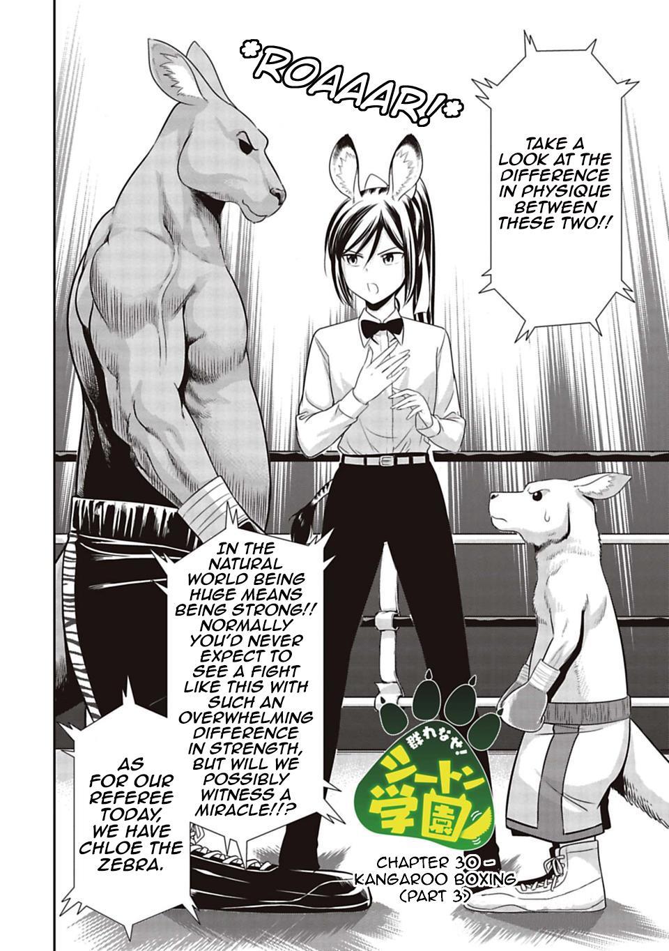 Murenase! Shiiton Gakuen Chapter 30 page 2 - Chapter 30: Kangaroo Boxing, Part 3