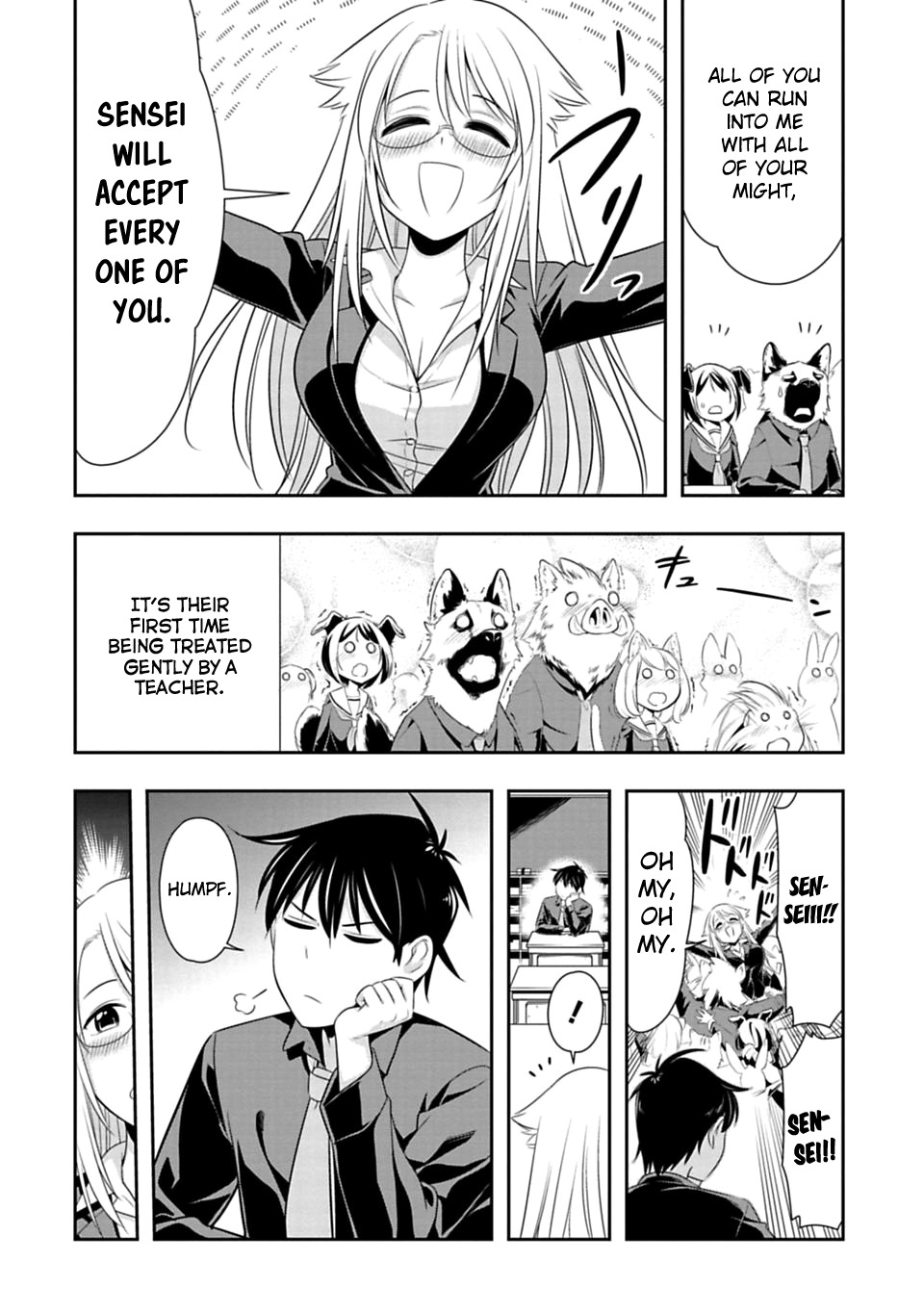 Murenase! Shiiton Gakuen Chapter 41 page 4 - Chapter 41: The most peaceful Sensei in the world!