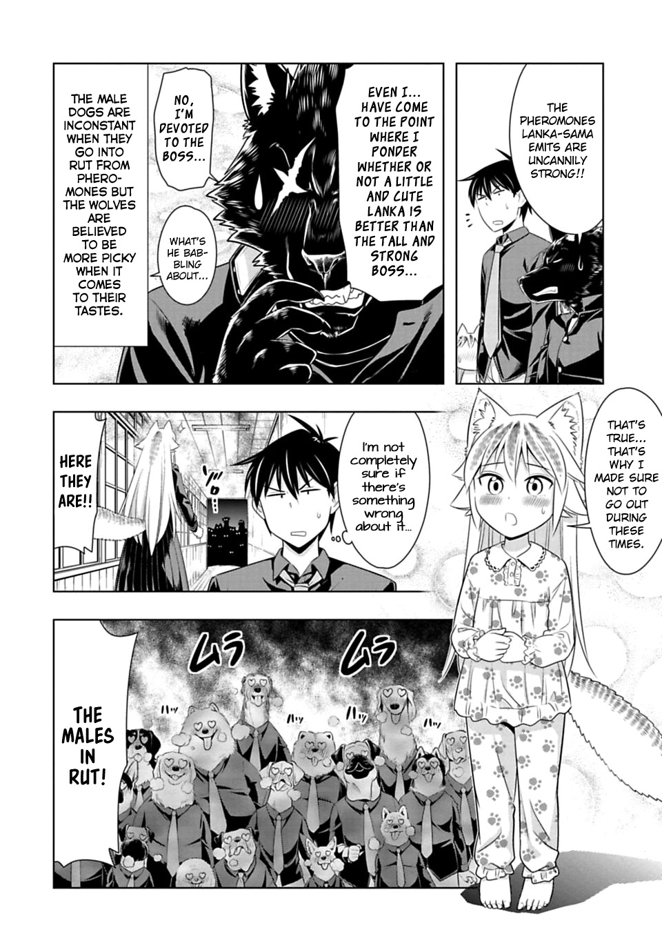 Murenase! Shiiton Gakuen Chapter 44 page 13 - Chapter 44: The Wolf mating period.
