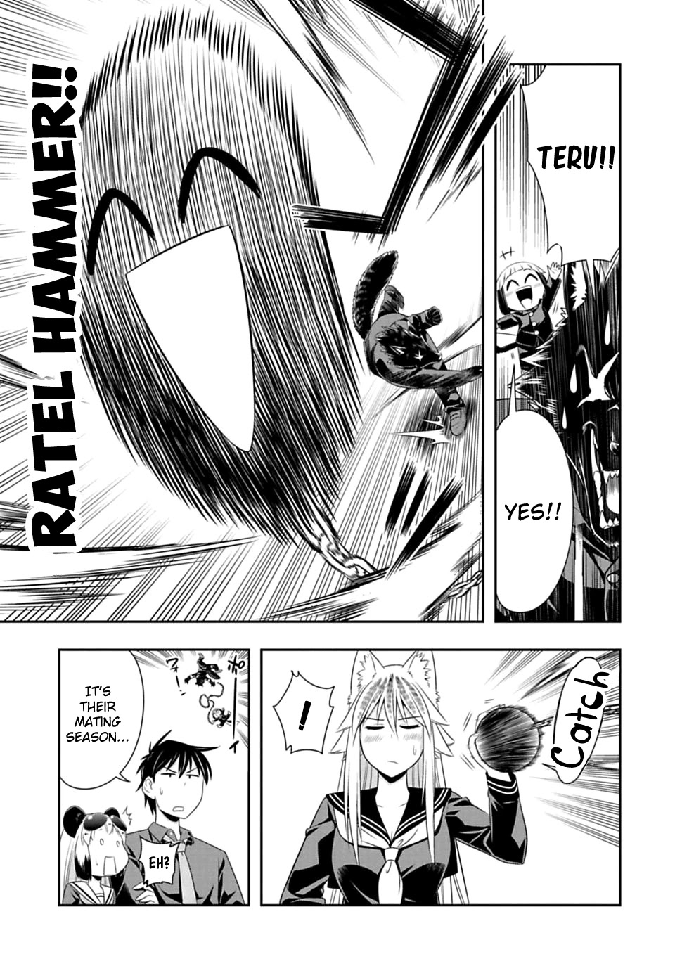 Murenase! Shiiton Gakuen Chapter 44 page 6 - Chapter 44: The Wolf mating period.