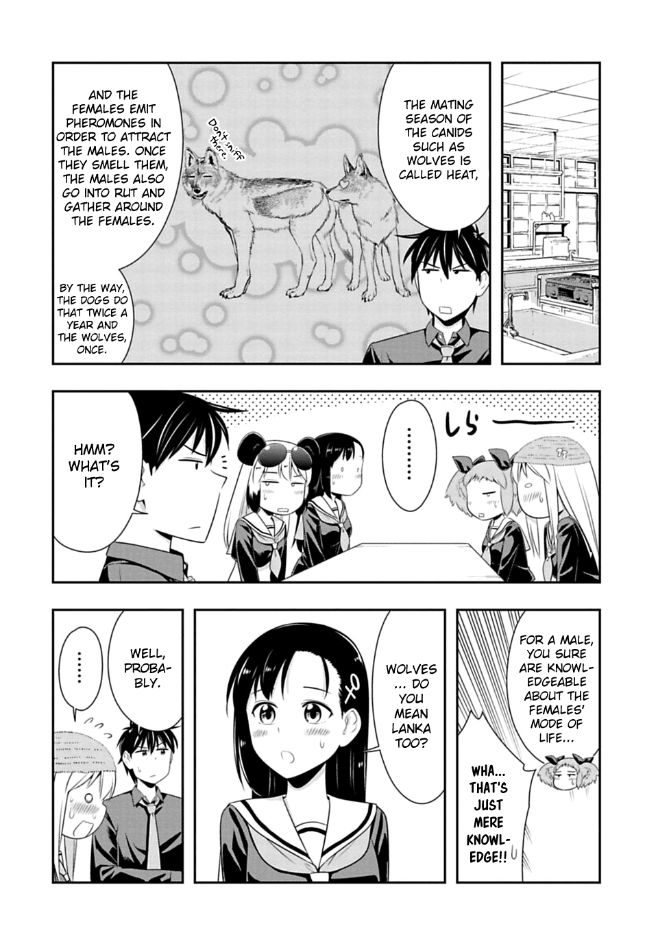 Murenase! Shiiton Gakuen Chapter 44 page 7 - Chapter 44: The Wolf mating period.