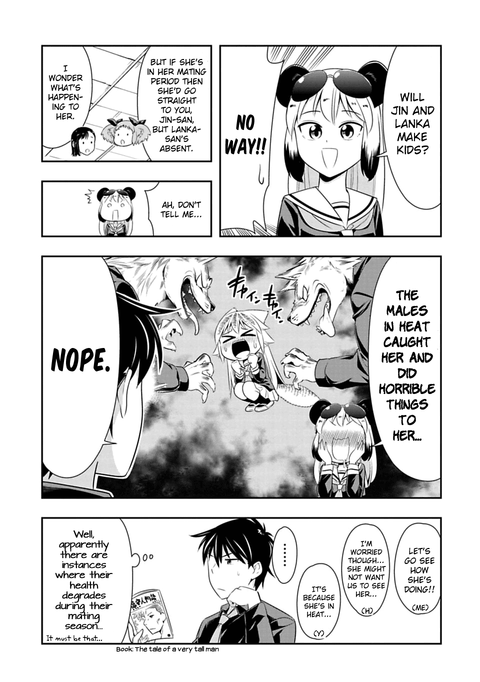 Murenase! Shiiton Gakuen Chapter 44 page 8 - Chapter 44: The Wolf mating period.