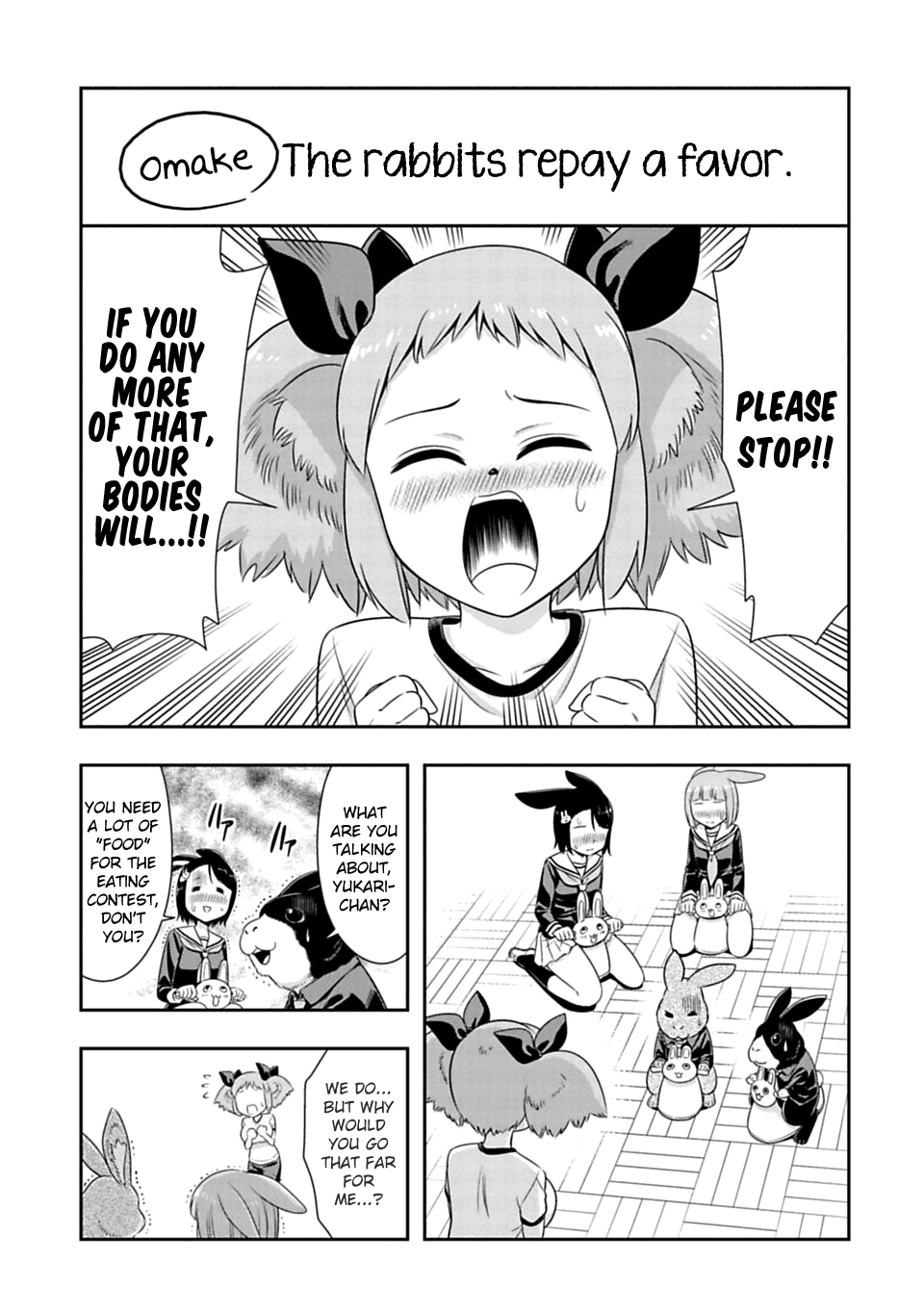 Murenase! Shiiton Gakuen Chapter 49.5 page 1 - Chapter 49.5: The rabbits repay a favor.