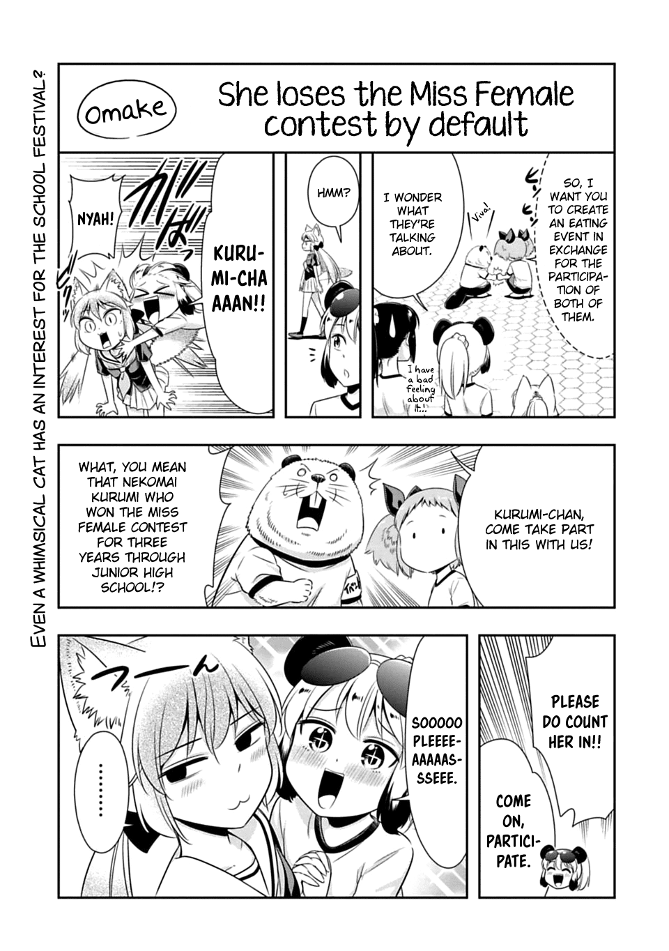 Murenase! Shiiton Gakuen Chapter 54.5 page 1 - Chapter 54.5: She Loses the Miss Female contest by default