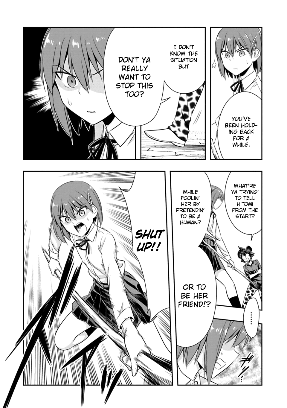 Murenase! Shiiton Gakuen Chapter 55 page 10 - Chapter 55: Even the primitive man can be moved to tears.