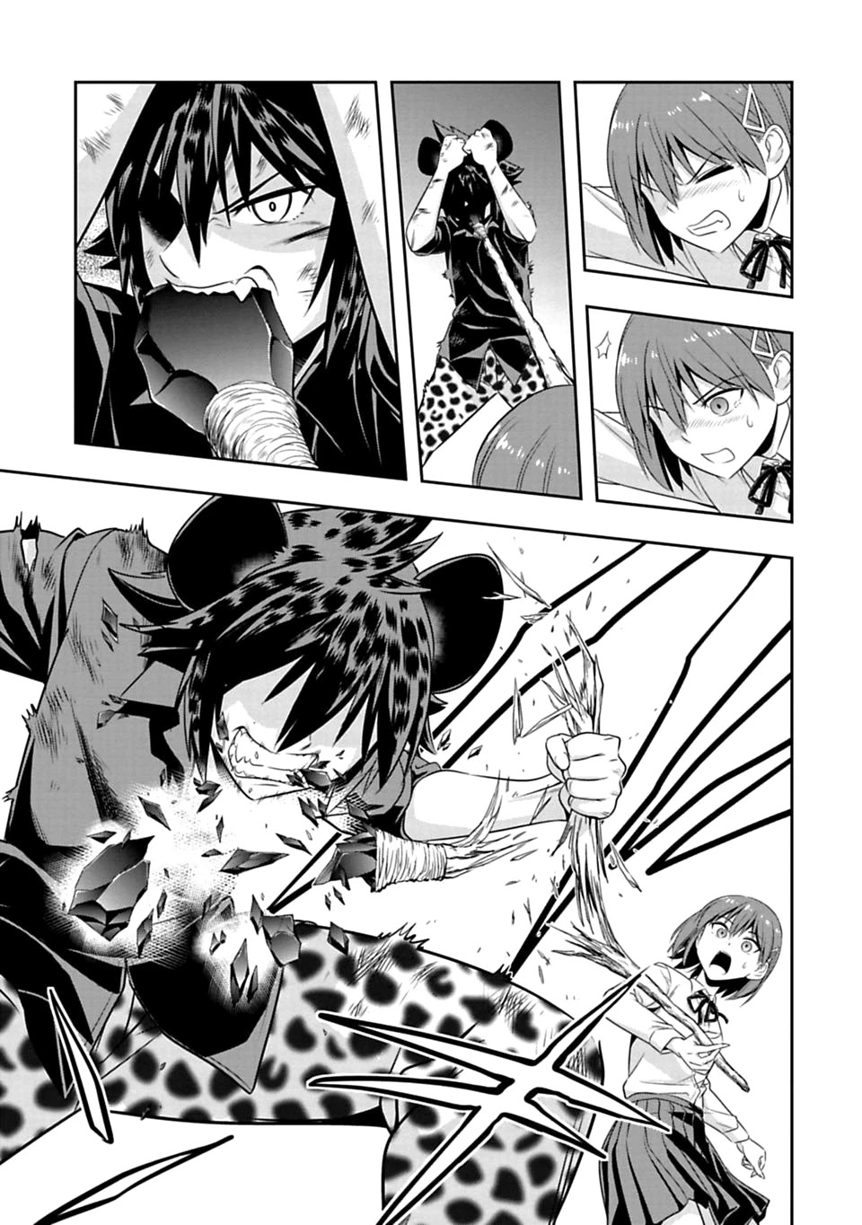 Murenase! Shiiton Gakuen Chapter 55 page 13 - Chapter 55: Even the primitive man can be moved to tears.