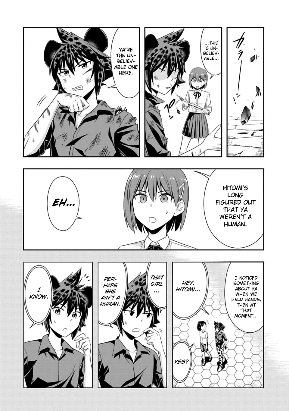 Murenase! Shiiton Gakuen Chapter 55 page 14 - Chapter 55: Even the primitive man can be moved to tears.