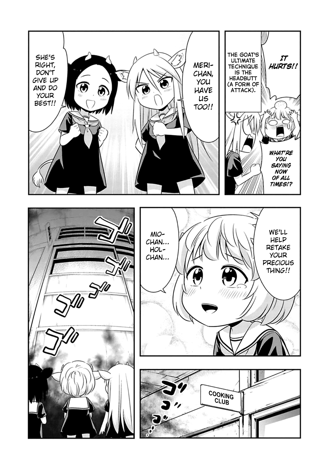 Murenase! Shiiton Gakuen Chapter 58 page 11 - Chapter 58: Little horns!