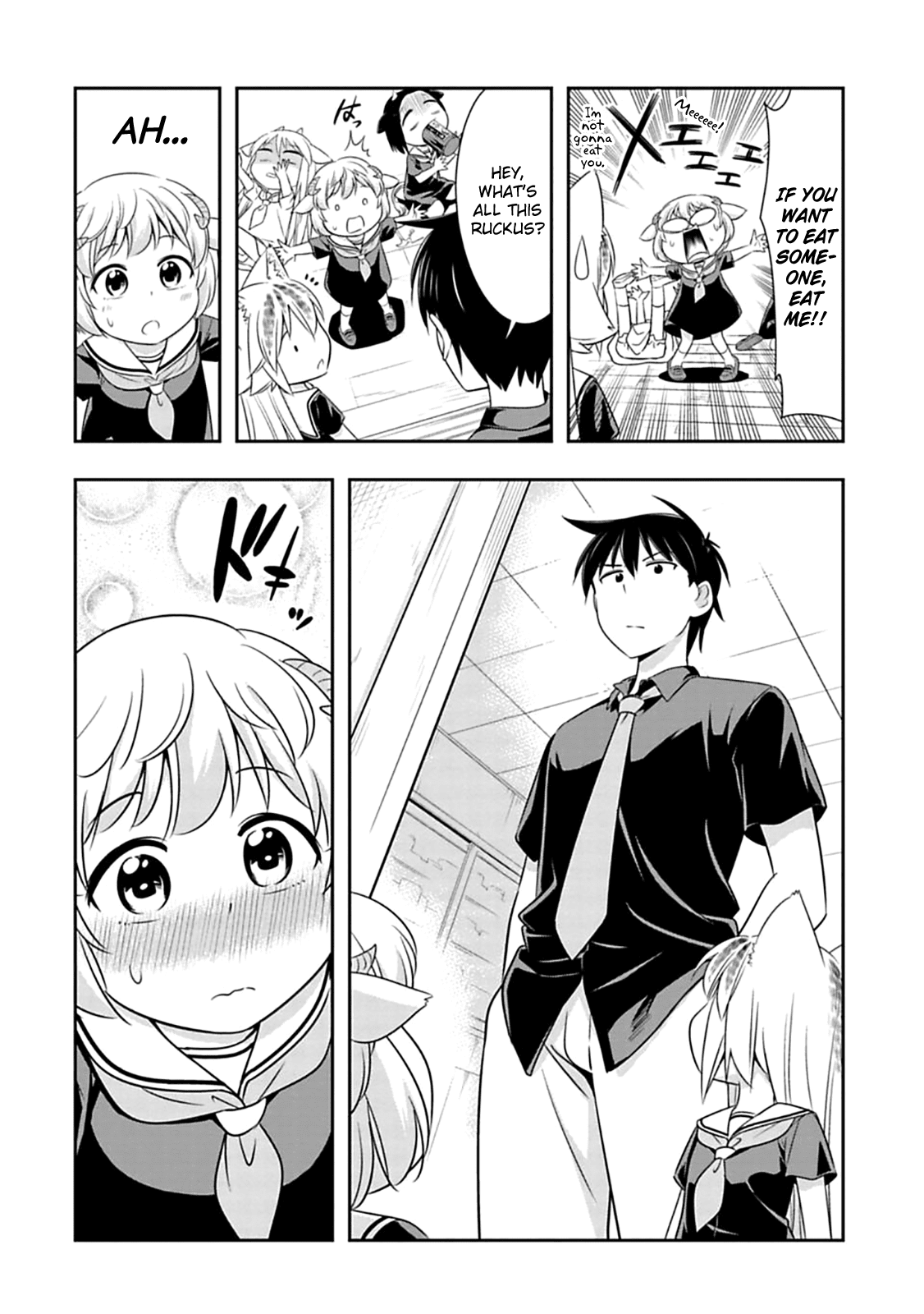 Murenase! Shiiton Gakuen Chapter 58 page 14 - Chapter 58: Little horns!