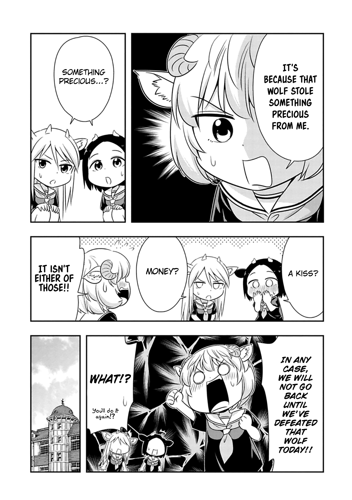 Murenase! Shiiton Gakuen Chapter 58 page 5 - Chapter 58: Little horns!