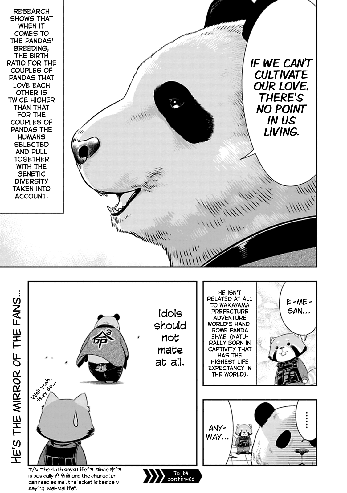 Murenase! Shiiton Gakuen Chapter 59.5 page 2 - Chapter 59.5: Handsome panda