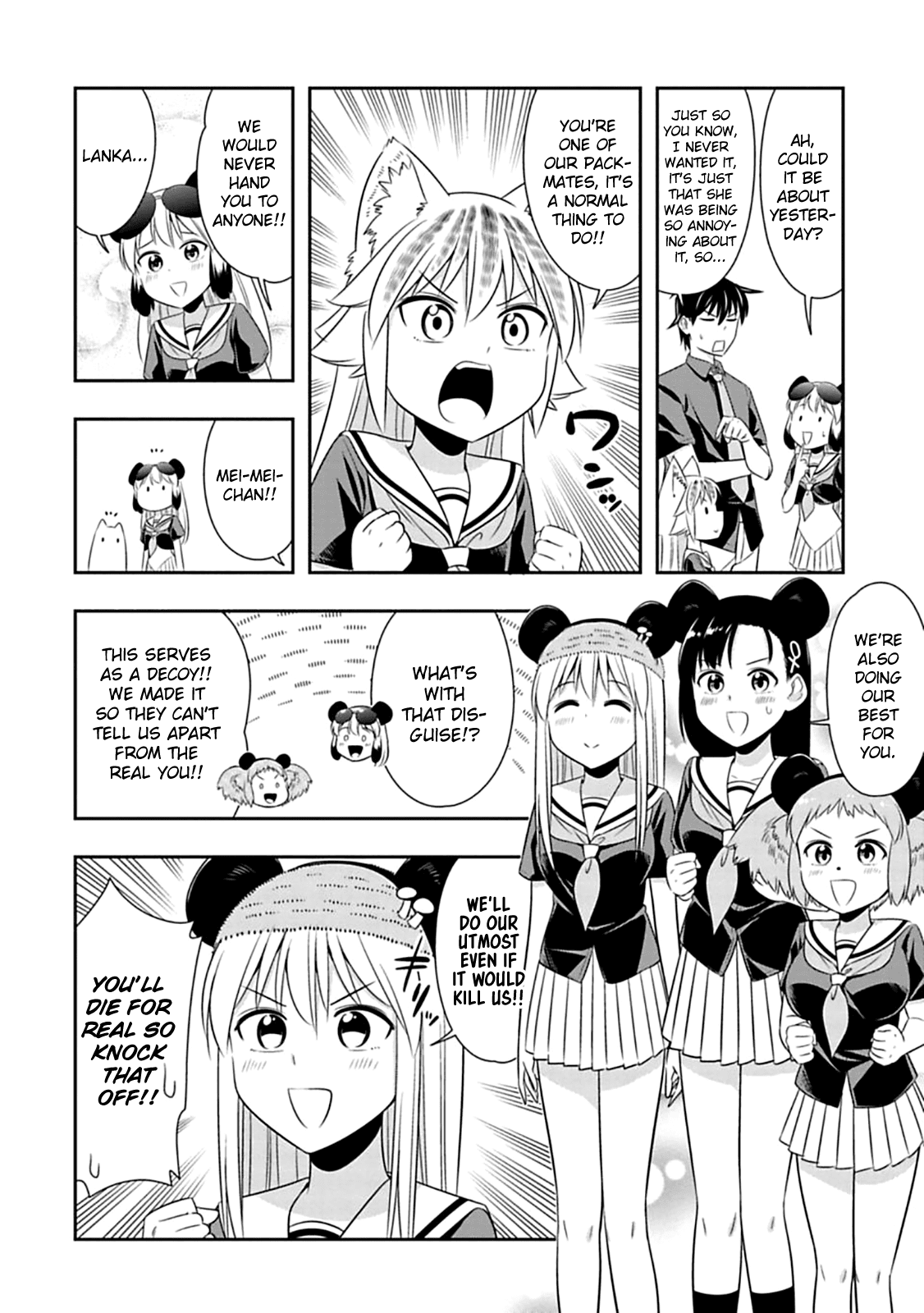 Murenase! Shiiton Gakuen Chapter 59 page 10 - Chapter 59: The panda's marriage interview