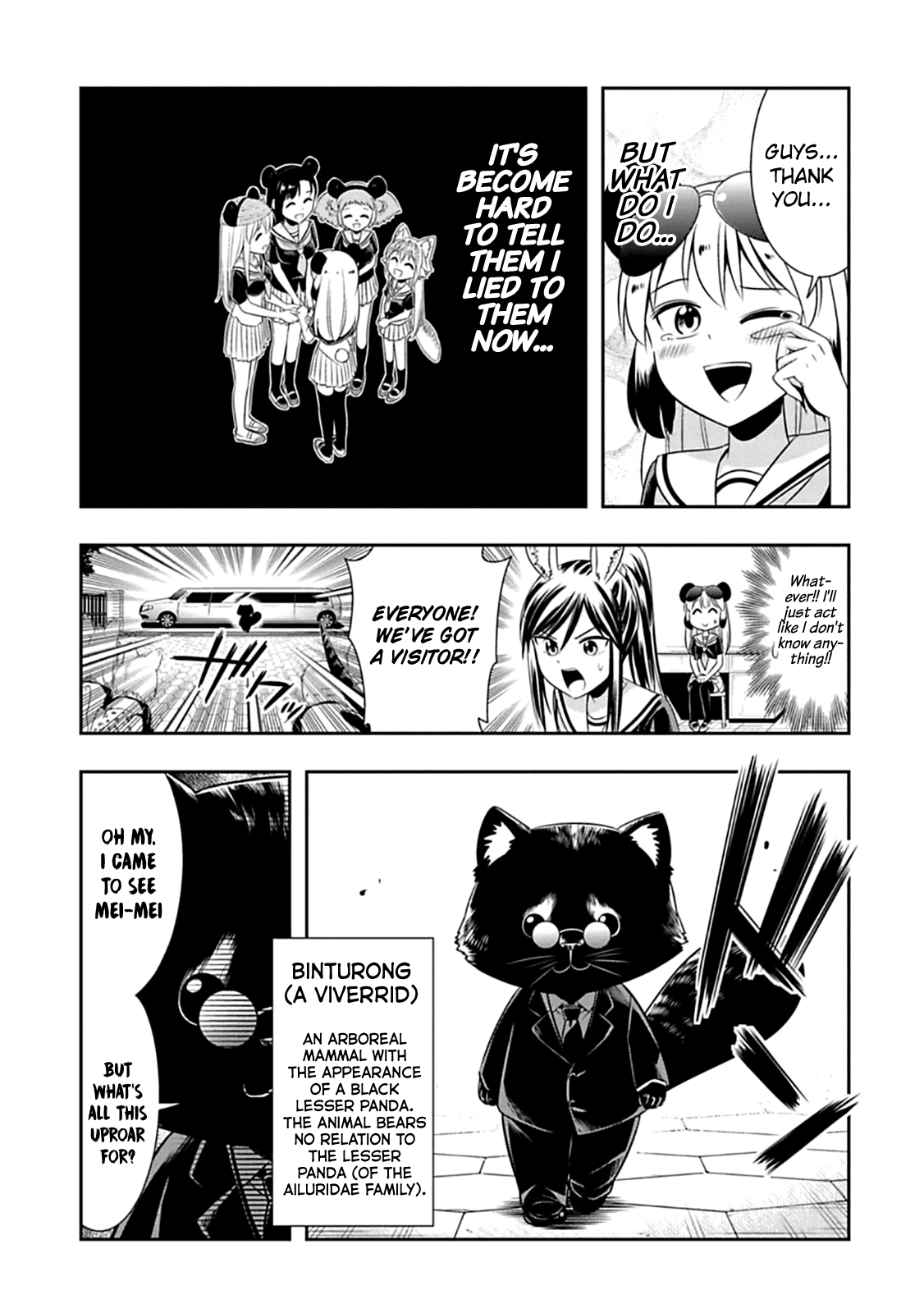 Murenase! Shiiton Gakuen Chapter 59 page 11 - Chapter 59: The panda's marriage interview