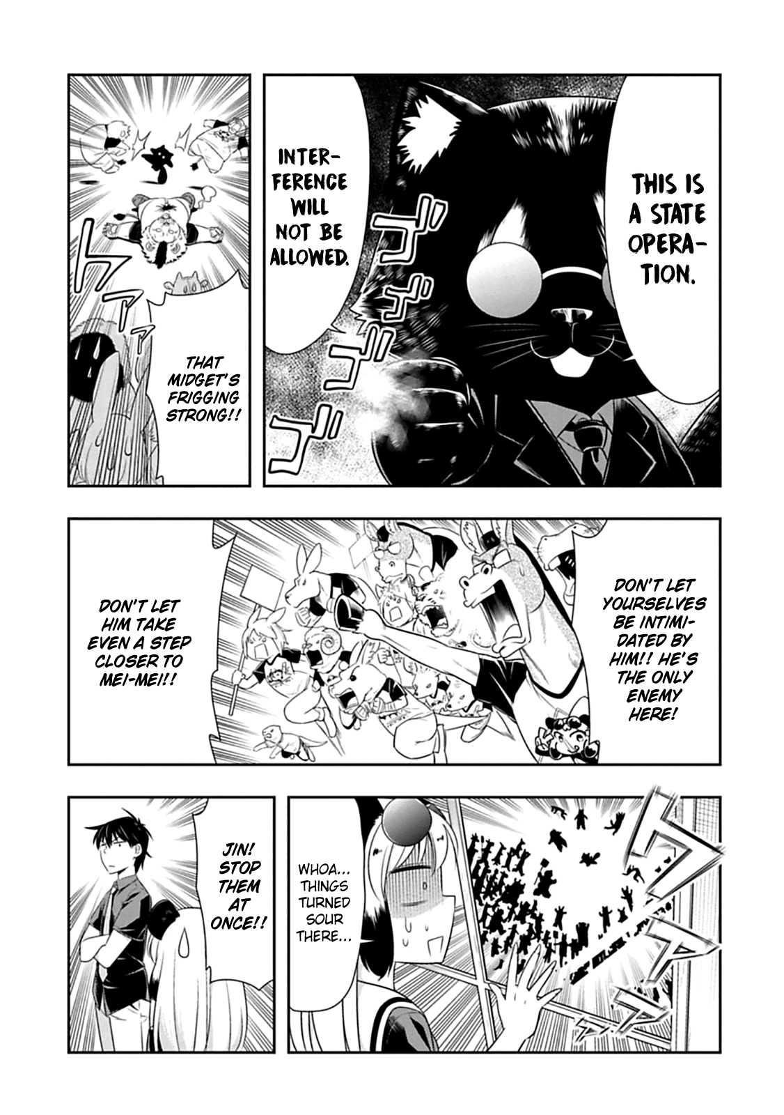 Murenase! Shiiton Gakuen Chapter 59 page 13 - Chapter 59: The panda's marriage interview