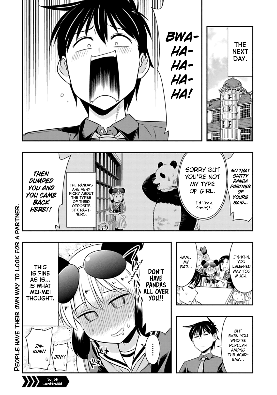 Murenase! Shiiton Gakuen Chapter 59 page 20 - Chapter 59: The panda's marriage interview