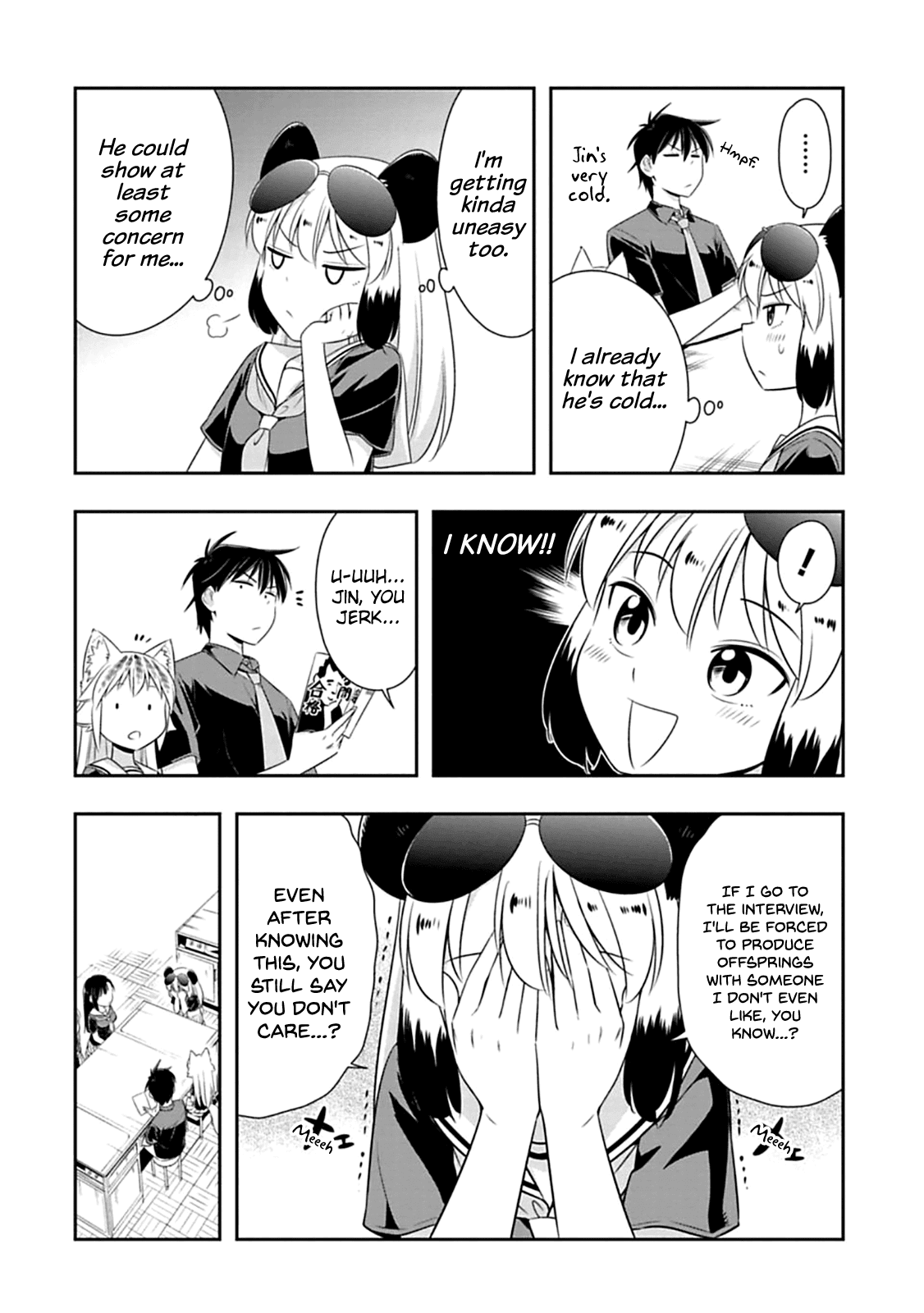 Murenase! Shiiton Gakuen Chapter 59 page 4 - Chapter 59: The panda's marriage interview