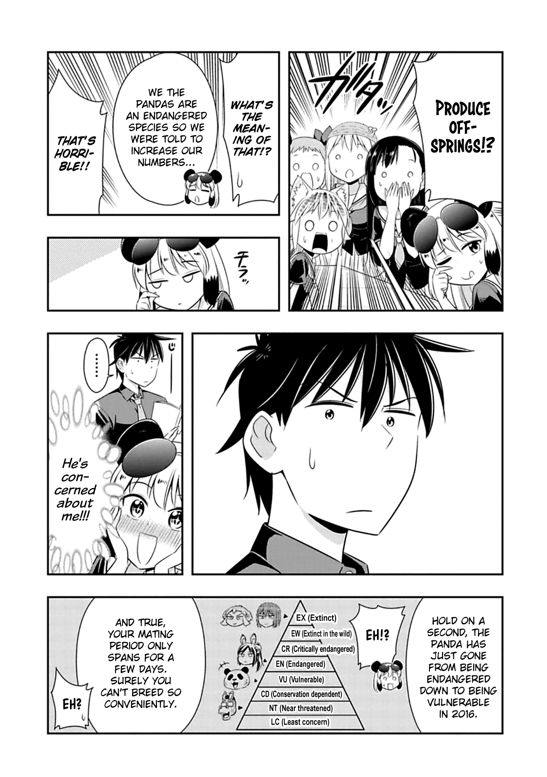 Murenase! Shiiton Gakuen Chapter 59 page 5 - Chapter 59: The panda's marriage interview