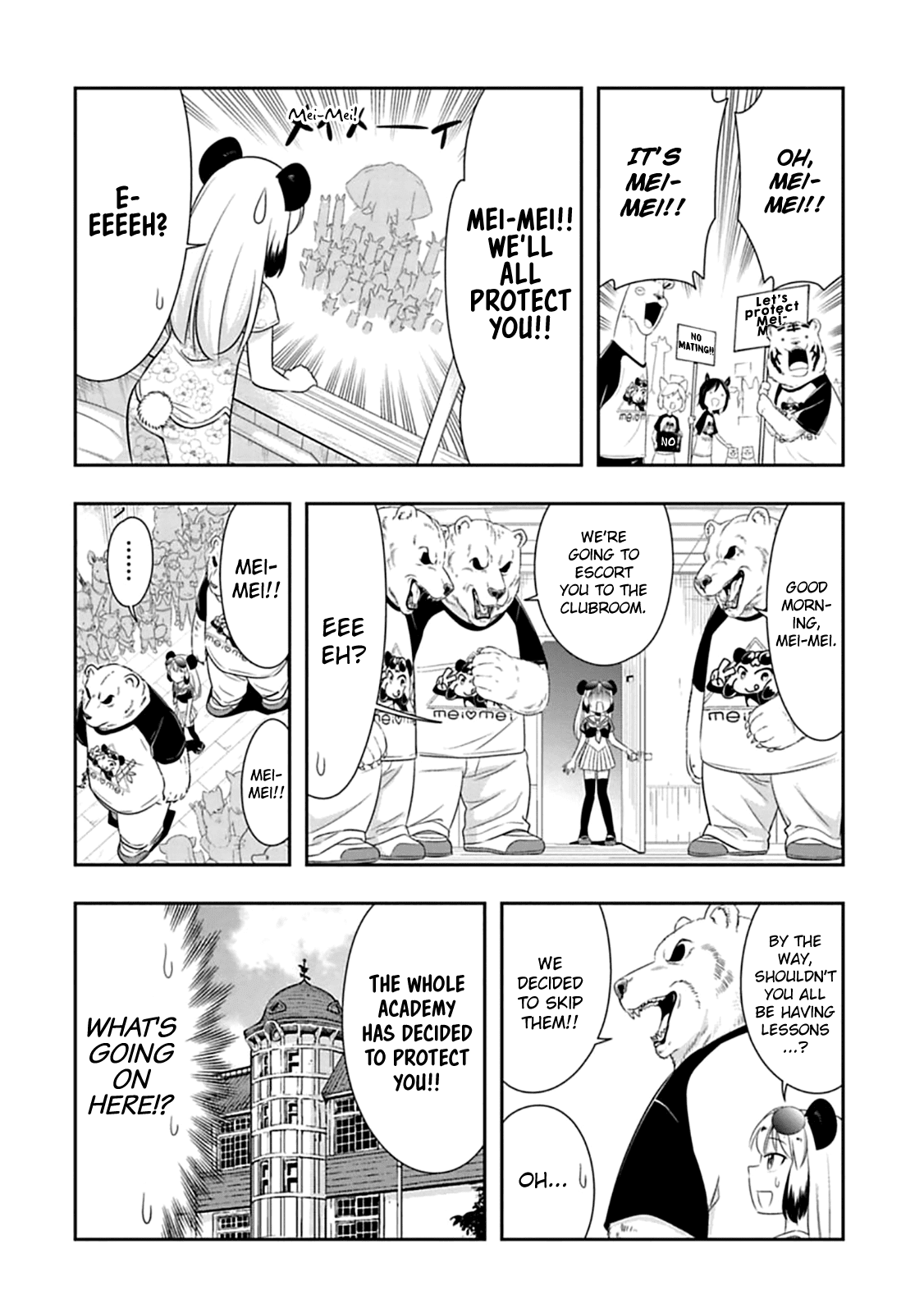 Murenase! Shiiton Gakuen Chapter 59 page 8 - Chapter 59: The panda's marriage interview