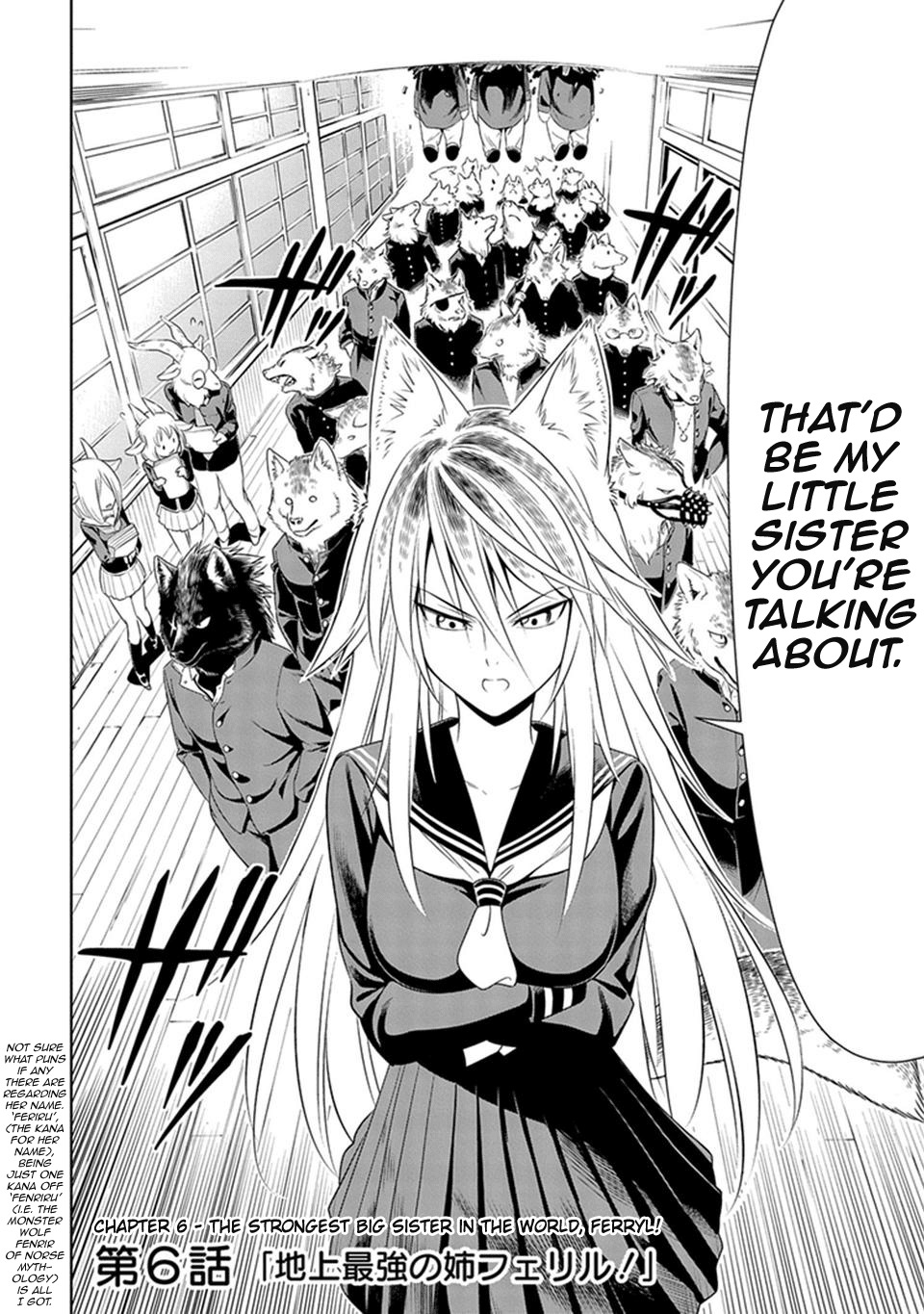 Murenase! Shiiton Gakuen Chapter 6 page 2 - Chapter 6: The Strongest Big Sister in the World, Ferryl!