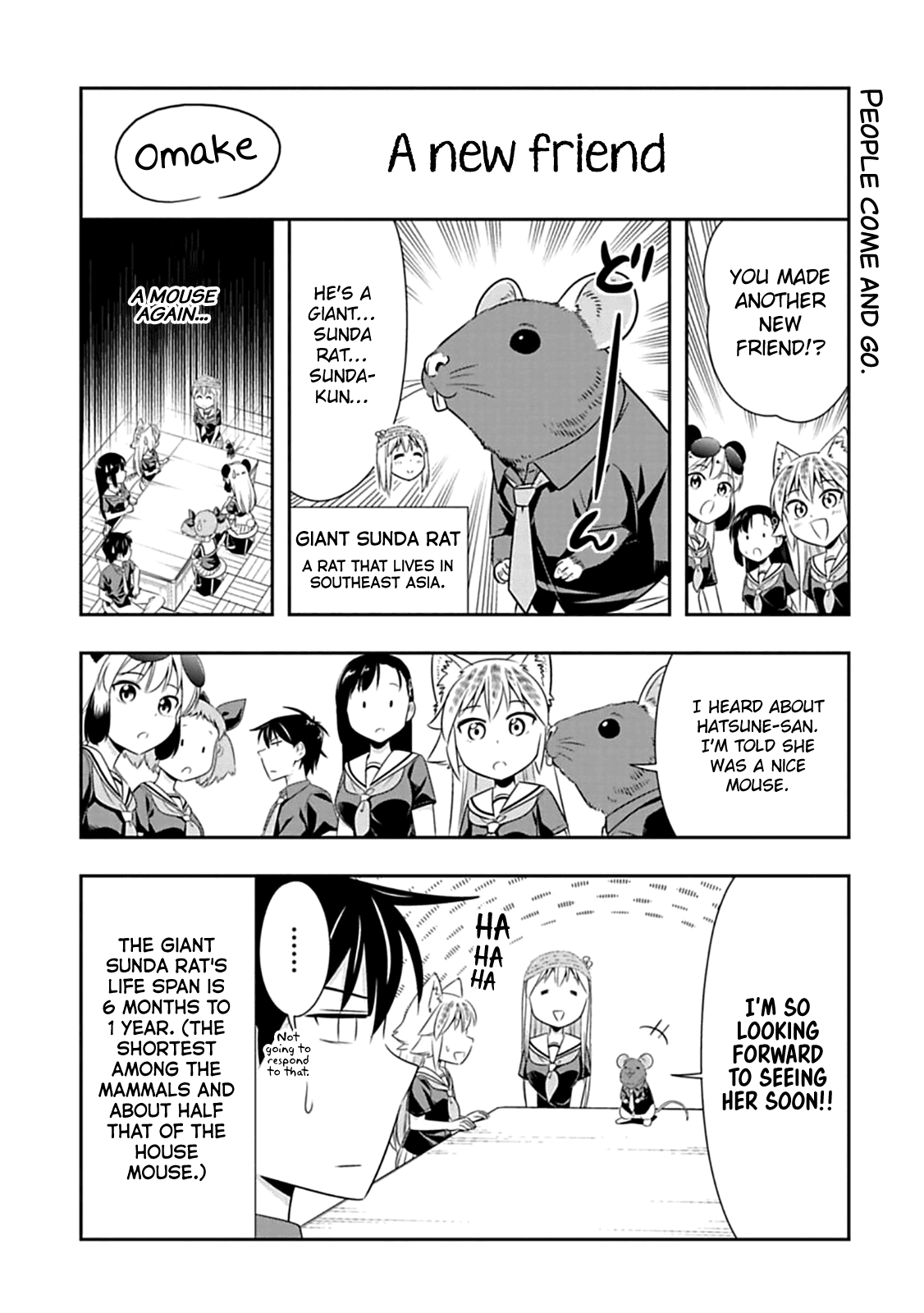 Murenase! Shiiton Gakuen Chapter 60.5 page 1 - Chapter 60.5: A new friend