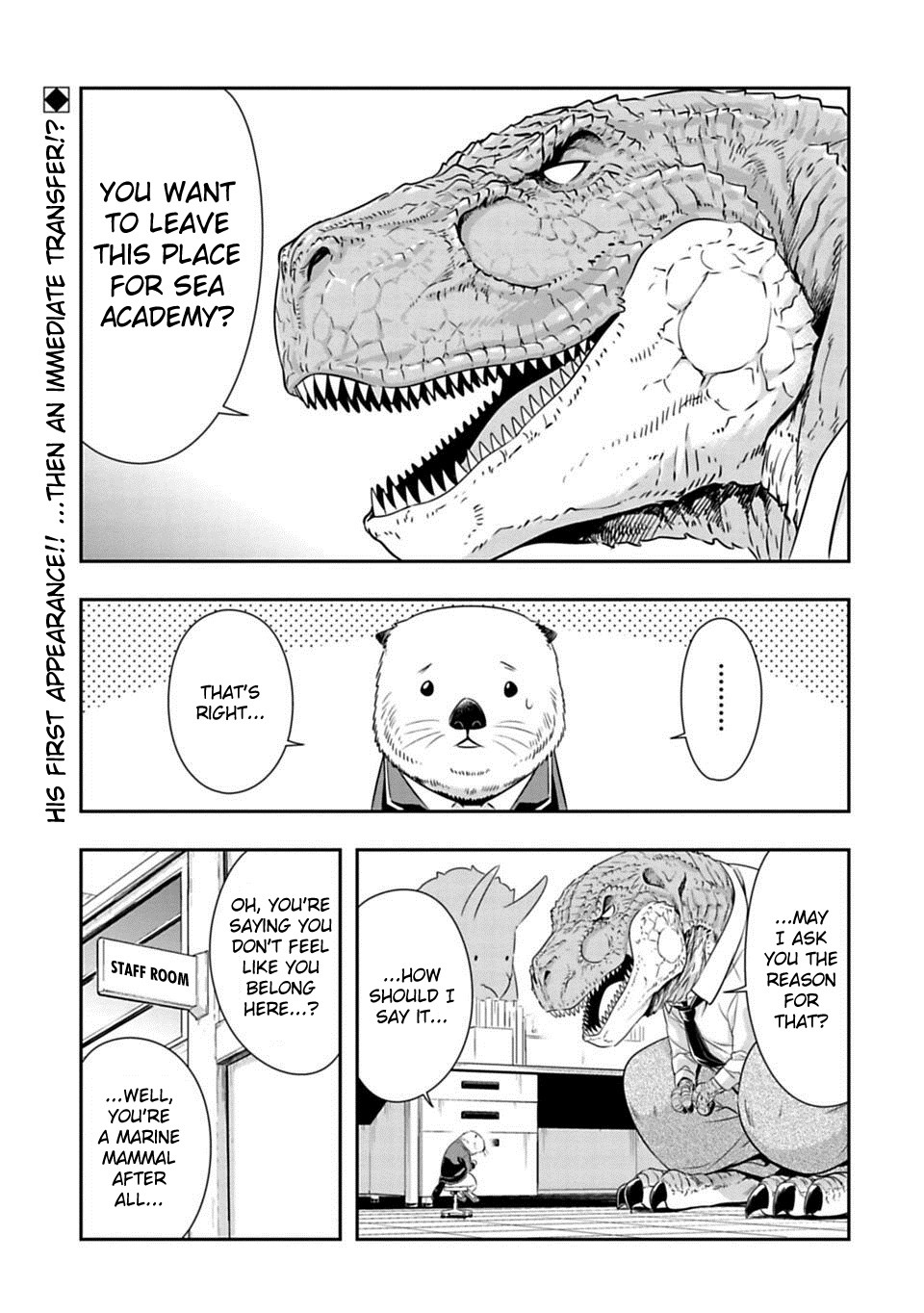 Murenase! Shiiton Gakuen Chapter 61 page 1 - Chapter 61: The Sea Otter That Came on The Land
