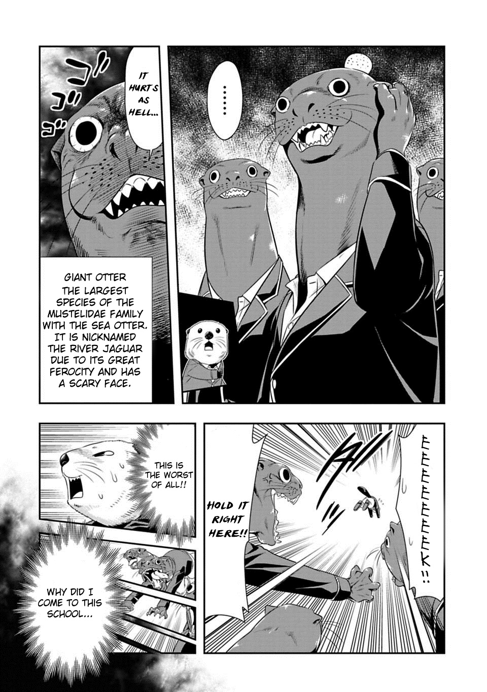 Murenase! Shiiton Gakuen Chapter 61 page 14 - Chapter 61: The Sea Otter That Came on The Land