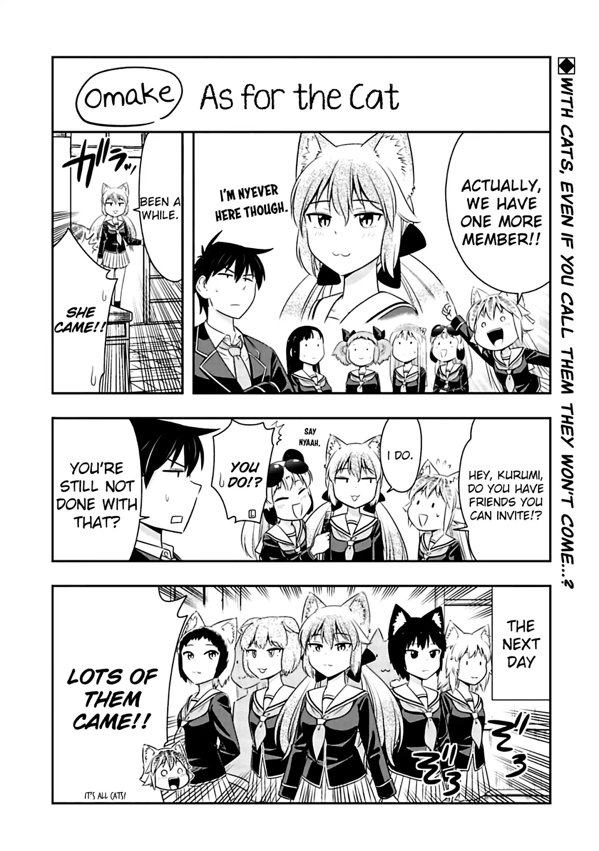 Murenase! Shiiton Gakuen Chapter 66.5 page 1 - Chapter 66.5: As for the Cat