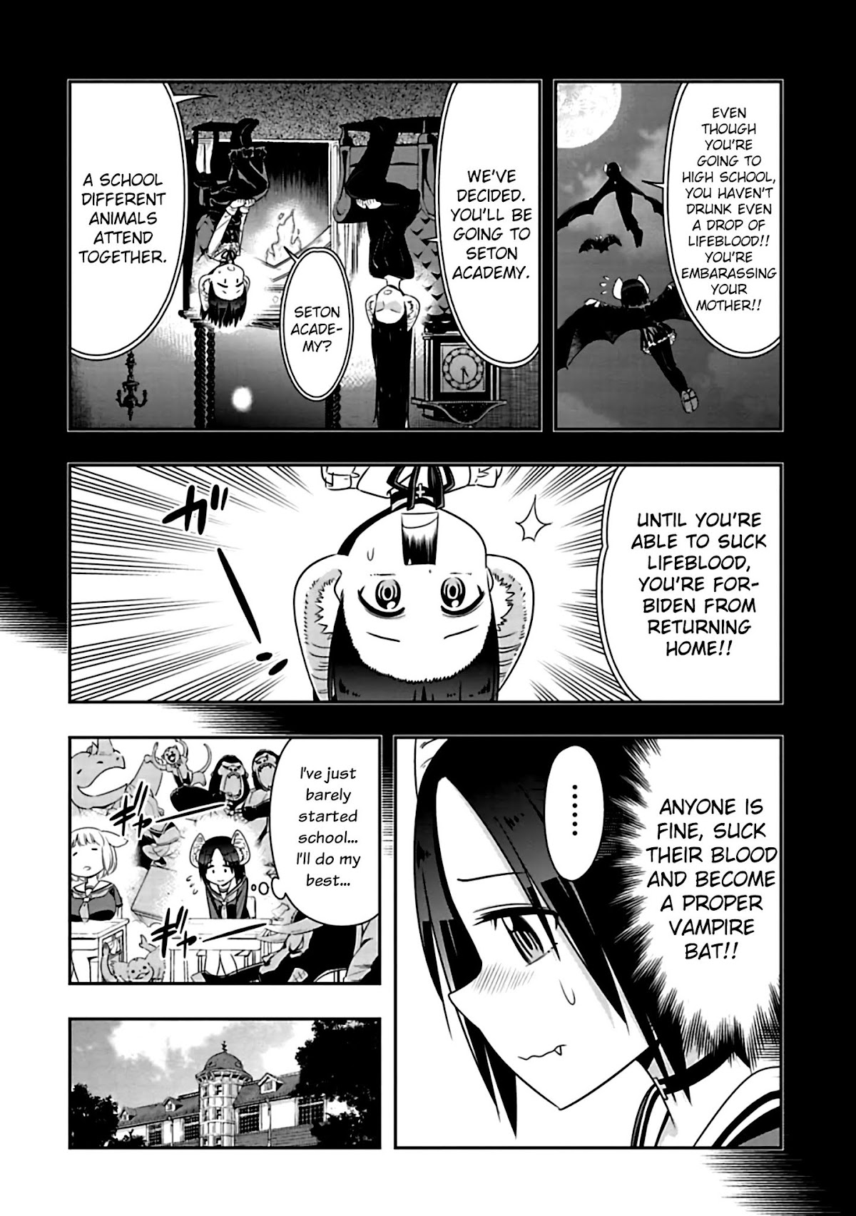 Murenase! Shiiton Gakuen Chapter 78 page 5 - Chapter 78: Cowardly Vampire (1)