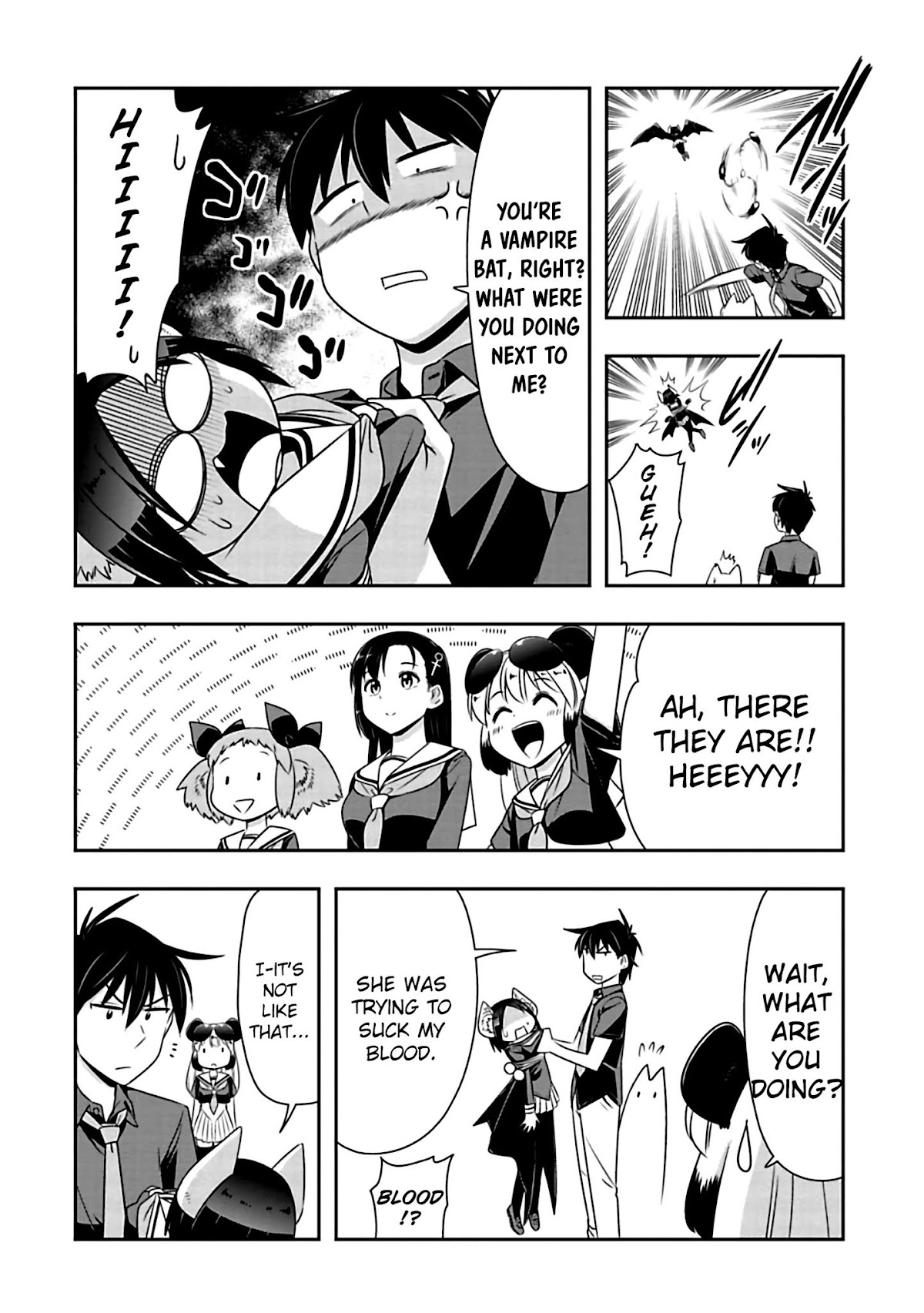 Murenase! Shiiton Gakuen Chapter 79 page 4 - Chapter 79: Cowardly Vampire (2)