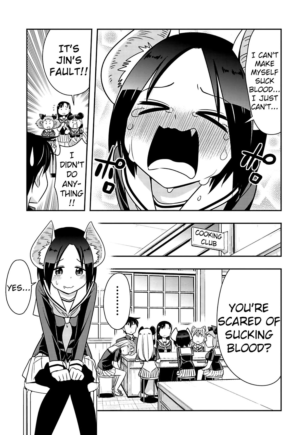 Murenase! Shiiton Gakuen Chapter 79 page 5 - Chapter 79: Cowardly Vampire (2)