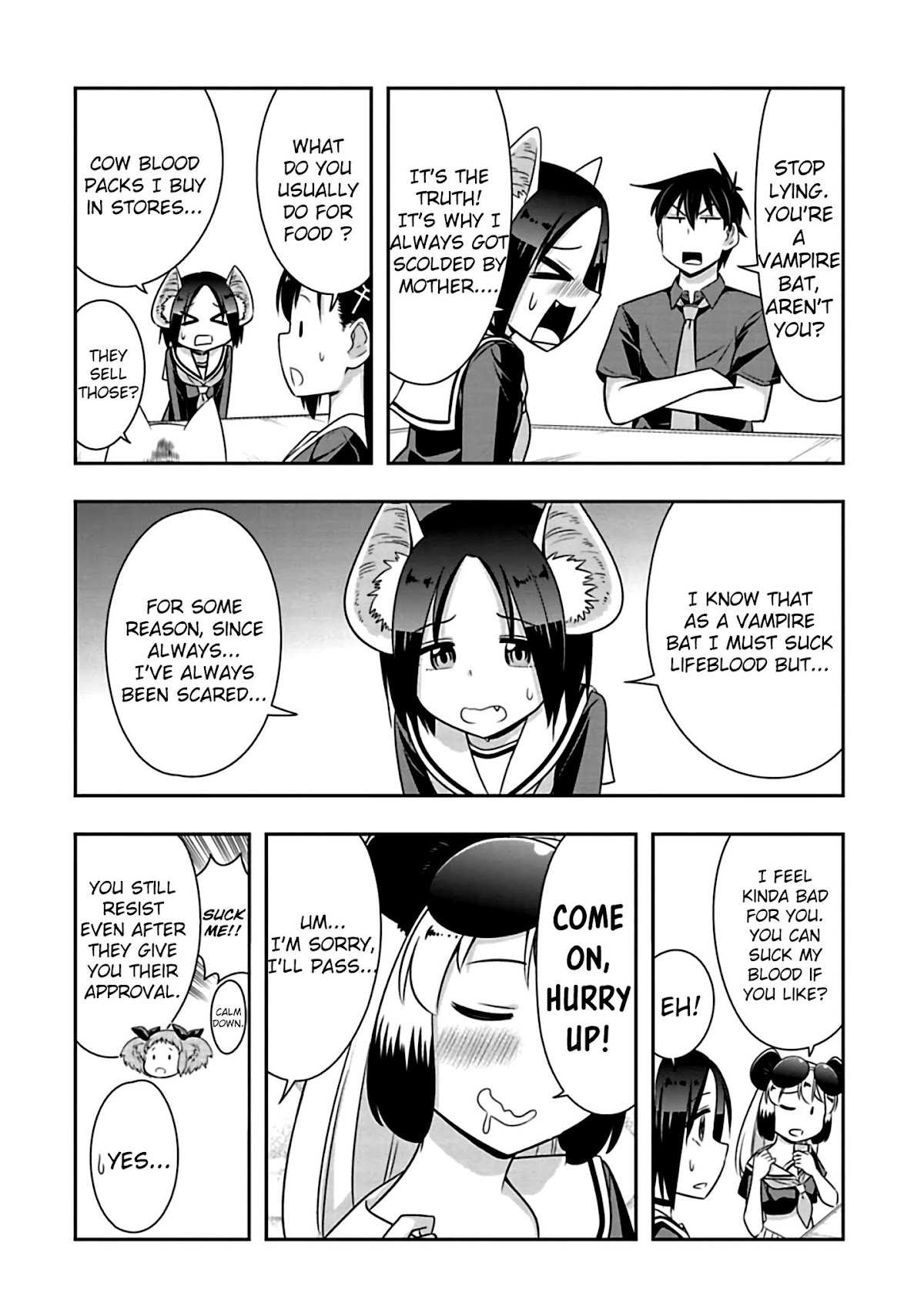 Murenase! Shiiton Gakuen Chapter 79 page 6 - Chapter 79: Cowardly Vampire (2)