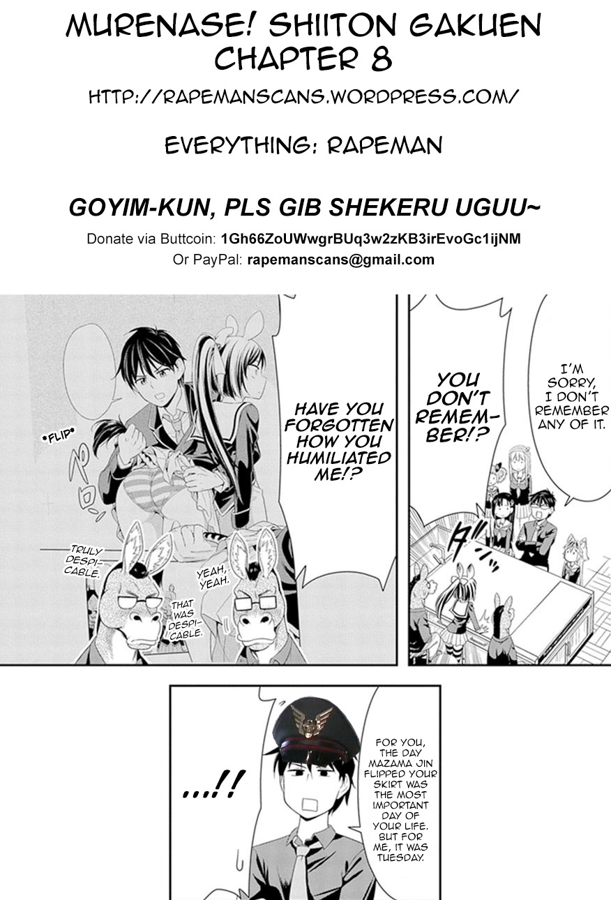 Murenase! Shiiton Gakuen Chapter 8 page 25 - Chapter 8: One's True Herd