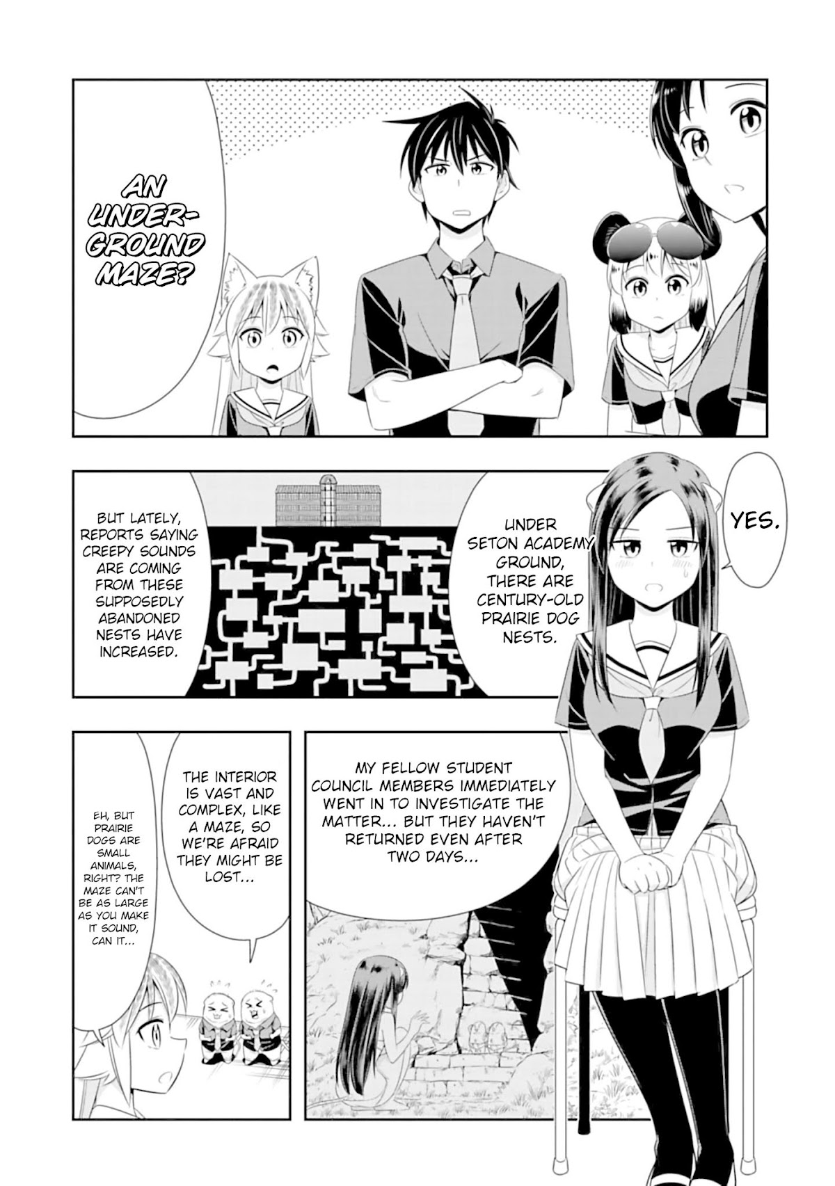 Murenase! Shiiton Gakuen Chapter 87 page 3 - Chapter 87: Underground Maze (1)