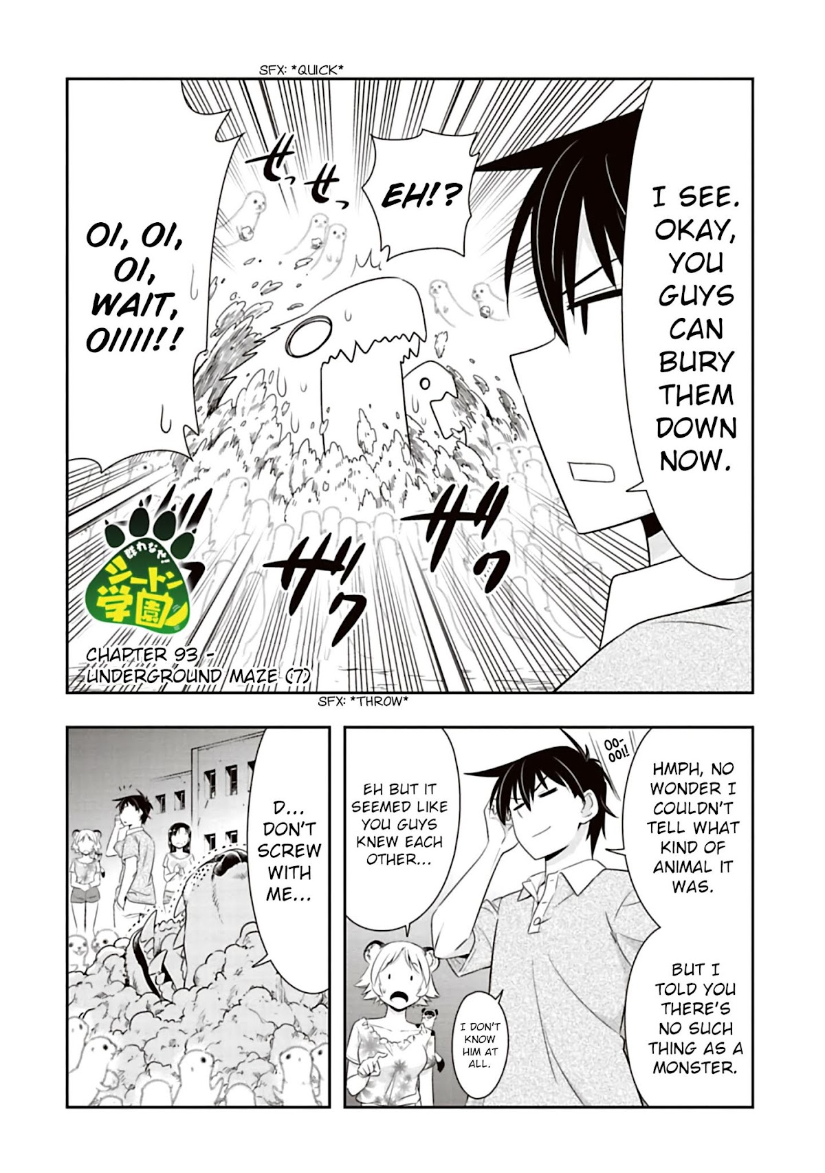 Murenase! Shiiton Gakuen Chapter 93 page 2 - Chapter 93: Underground Maze (7)