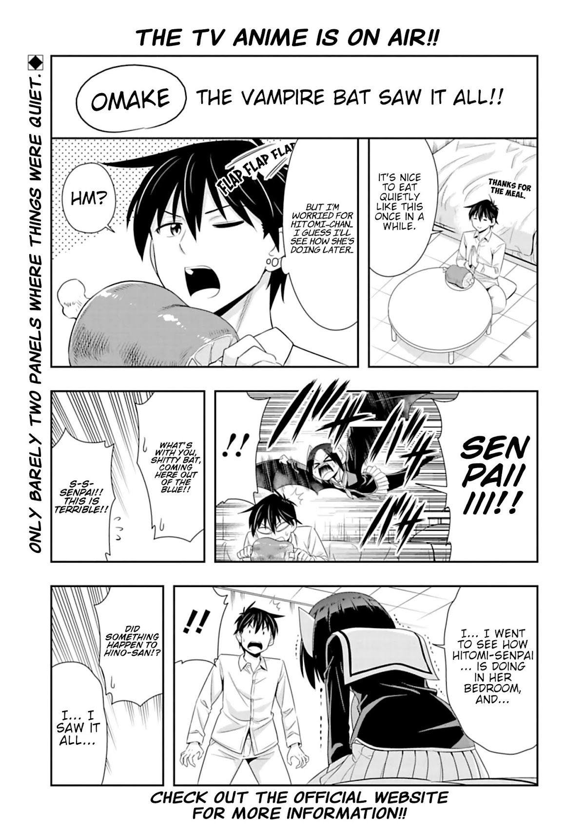 Murenase! Shiiton Gakuen Chapter 98.5 page 1 - Chapter 98.5: The Vampire Bat Saw it All