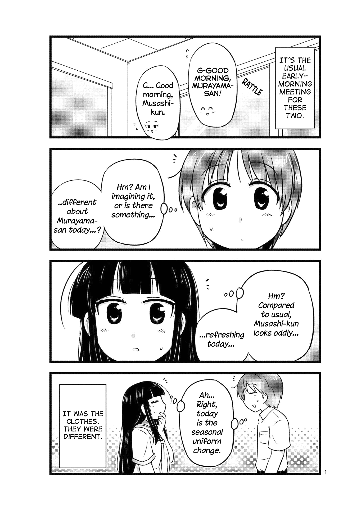Musashi-kun to Murayama-san wa Tsukiatte Mita. Chapter 31 page 1 - Chapter 31