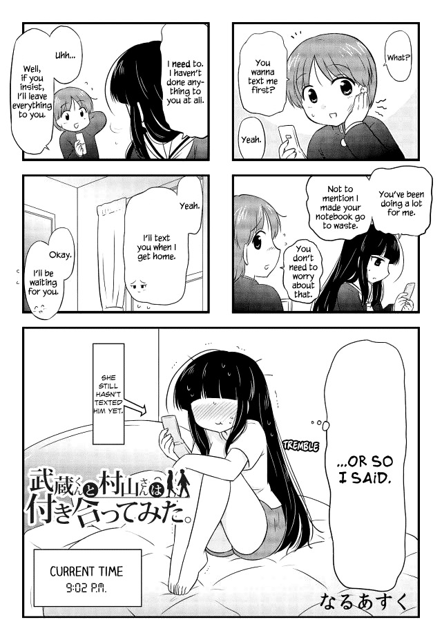 Musashi-kun to Murayama-san wa Tsukiatte Mita. Chapter 6 page 1 - Chapter 6
