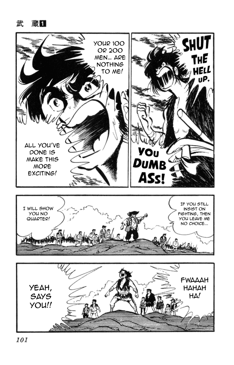 Musashi (MOTOMIYA Hiroshi) Chapter 1.2 page 21 - Vol.1 Chapter 2: Showdown at the Yoshii River!