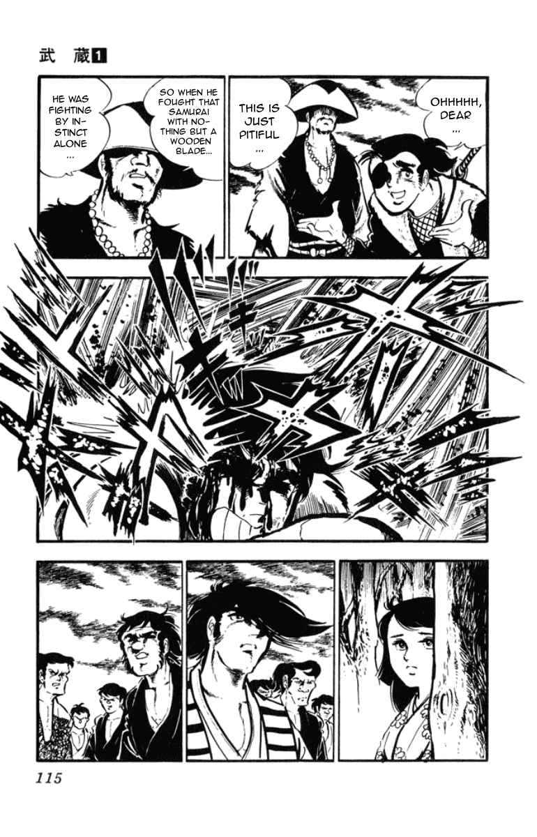 Musashi (MOTOMIYA Hiroshi) Chapter 1.2 page 35 - Vol.1 Chapter 2: Showdown at the Yoshii River!