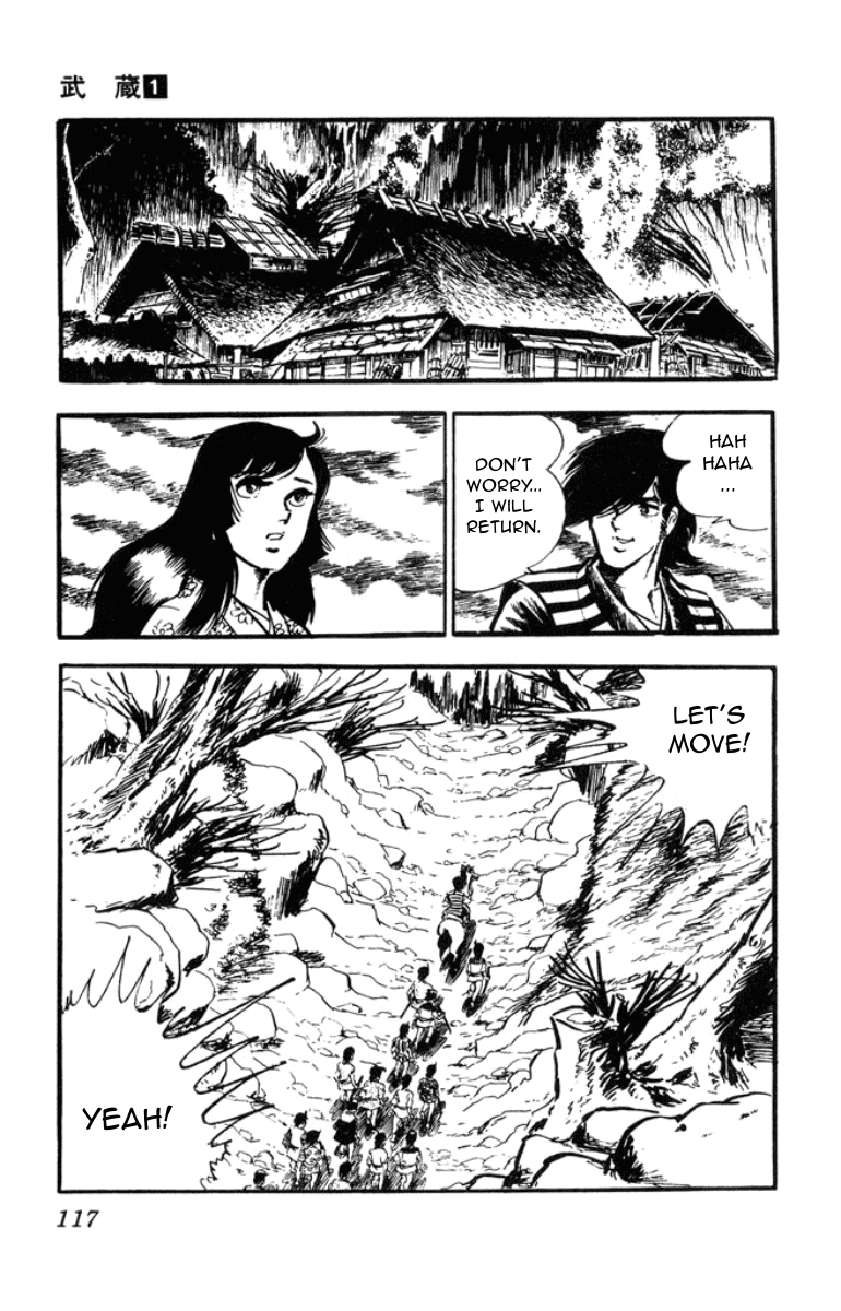 Musashi (MOTOMIYA Hiroshi) Chapter 1.2 page 37 - Vol.1 Chapter 2: Showdown at the Yoshii River!