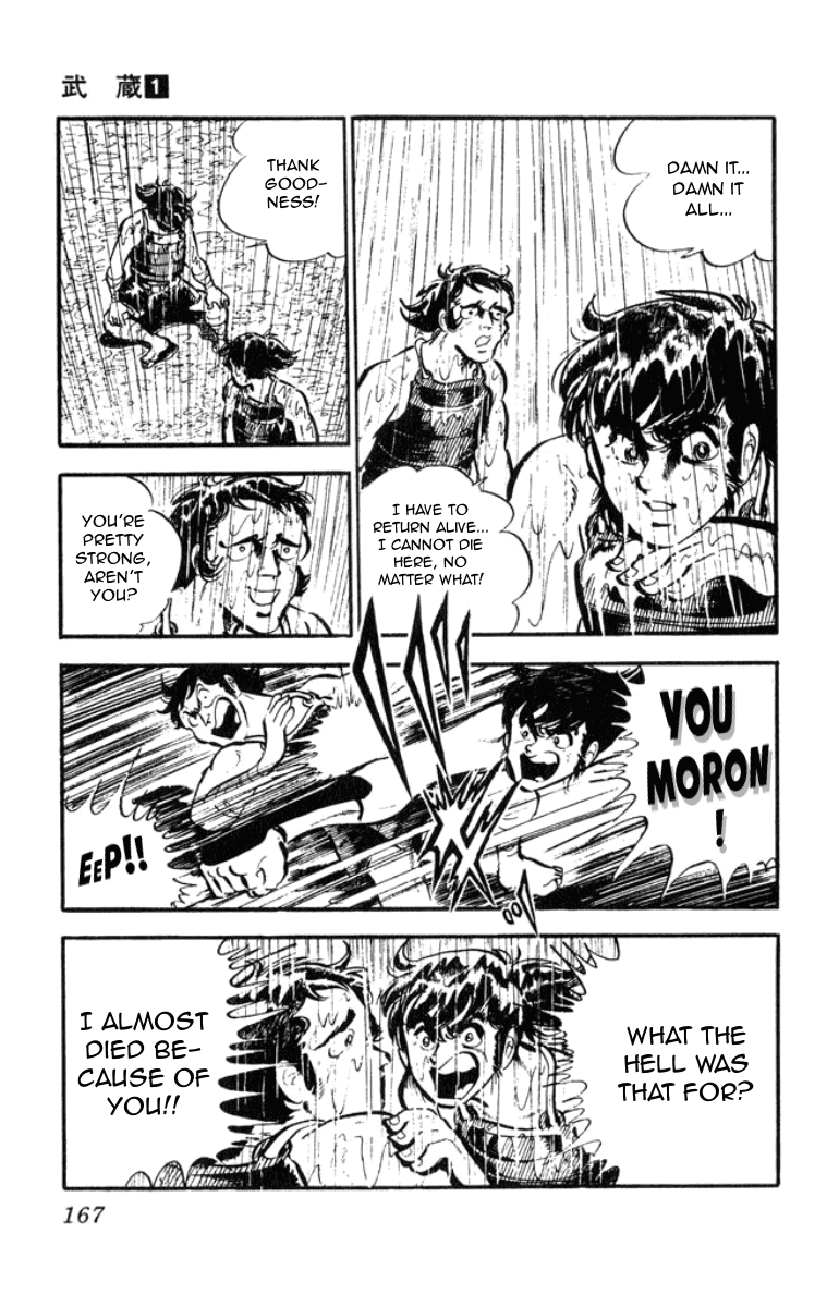Musashi (MOTOMIYA Hiroshi) Chapter 1.2 page 86 - Vol.1 Chapter 2: Showdown at the Yoshii River!