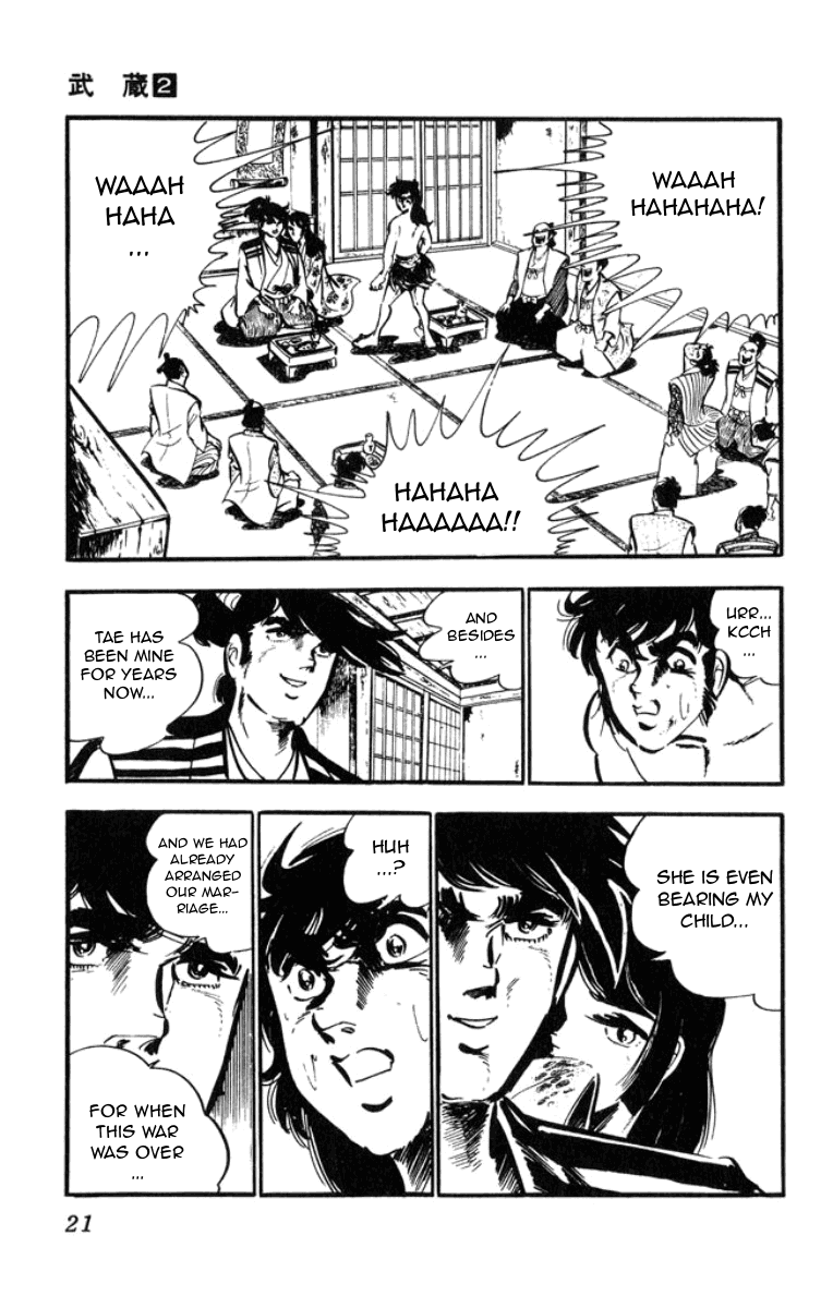 Musashi (MOTOMIYA Hiroshi) Chapter 2.3-5 page 21 - Vol.2 Chapter 3.5: Benzo's Riot