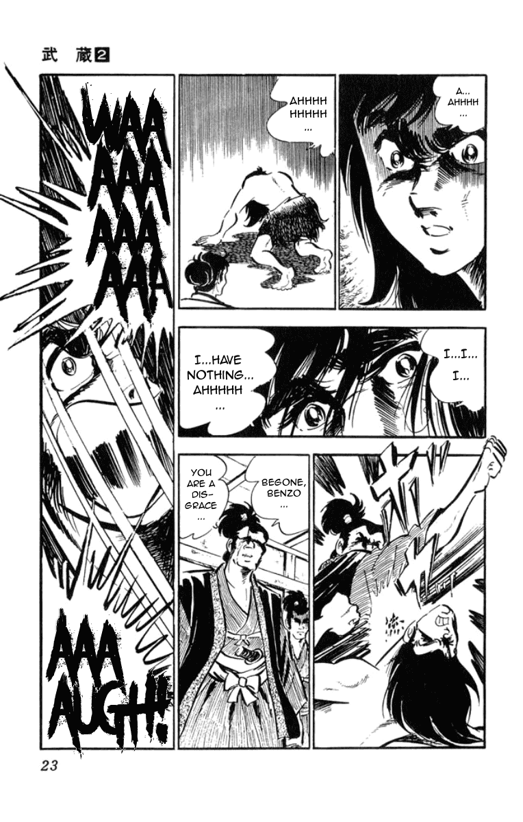 Musashi (MOTOMIYA Hiroshi) Chapter 2.3-5 page 23 - Vol.2 Chapter 3.5: Benzo's Riot