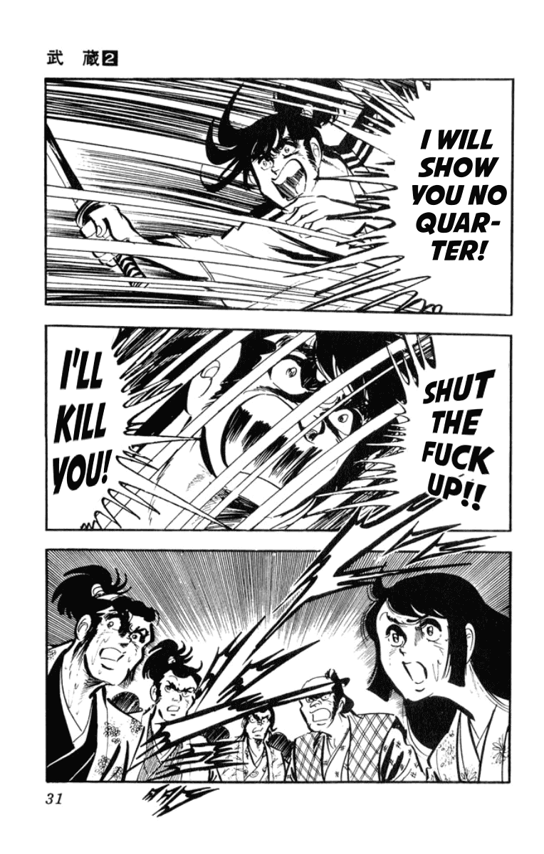 Musashi (MOTOMIYA Hiroshi) Chapter 2.3-5 page 30 - Vol.2 Chapter 3.5: Benzo's Riot
