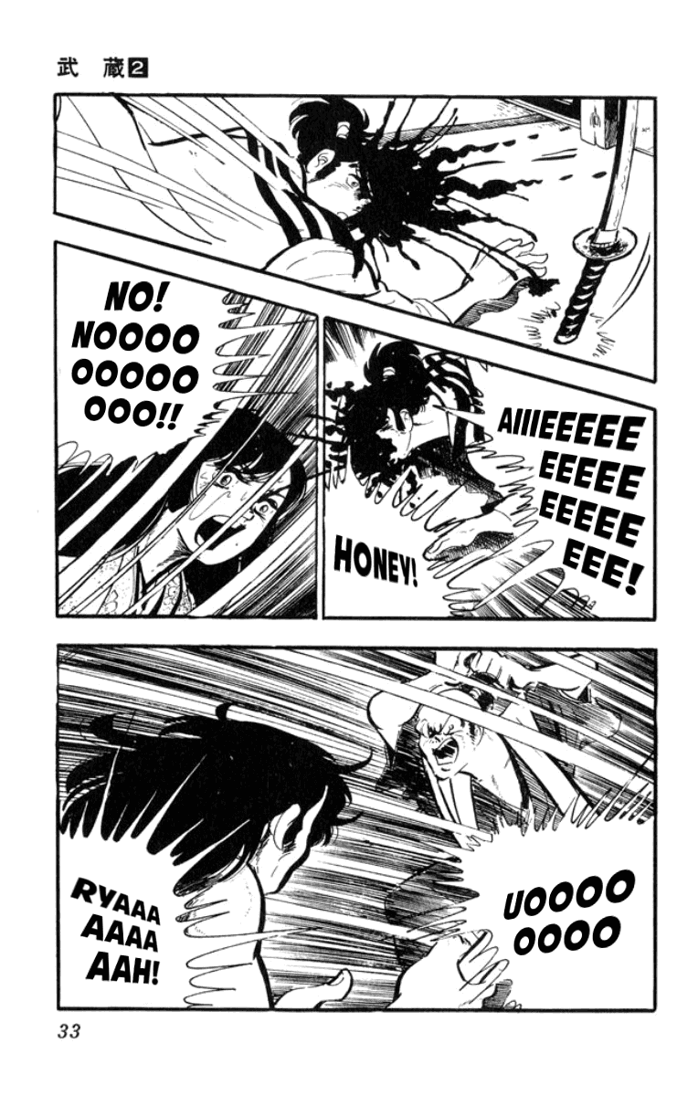 Musashi (MOTOMIYA Hiroshi) Chapter 2.3-5 page 32 - Vol.2 Chapter 3.5: Benzo's Riot